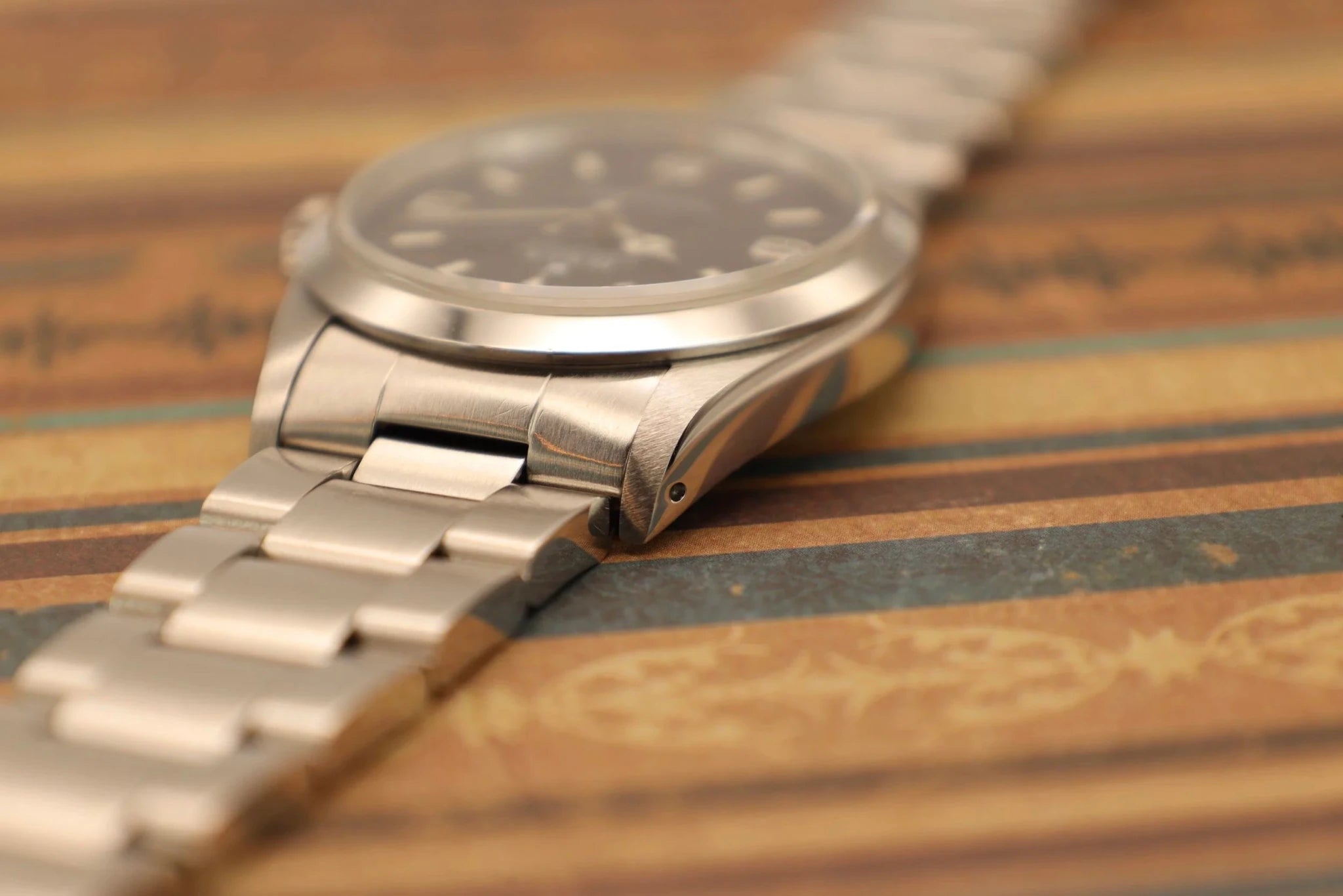 1994 Rolex Explorer I Ref. 14270 | Creamy Patina | Holes Case - Sierra Time Co