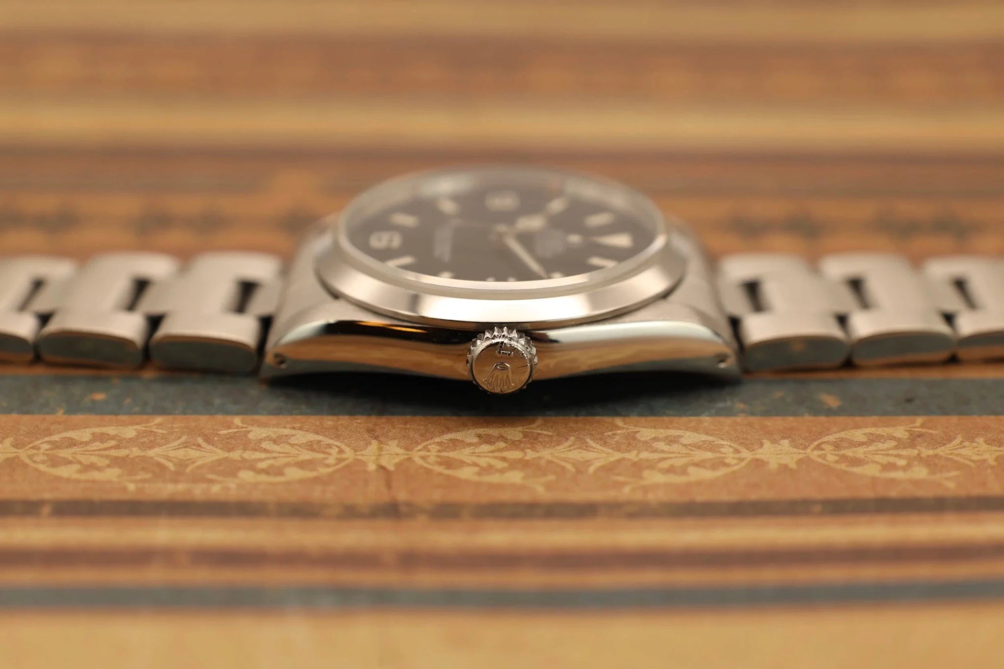 1994 Rolex Explorer I Ref. 14270 | Creamy Patina | Holes Case - Sierra Time Co