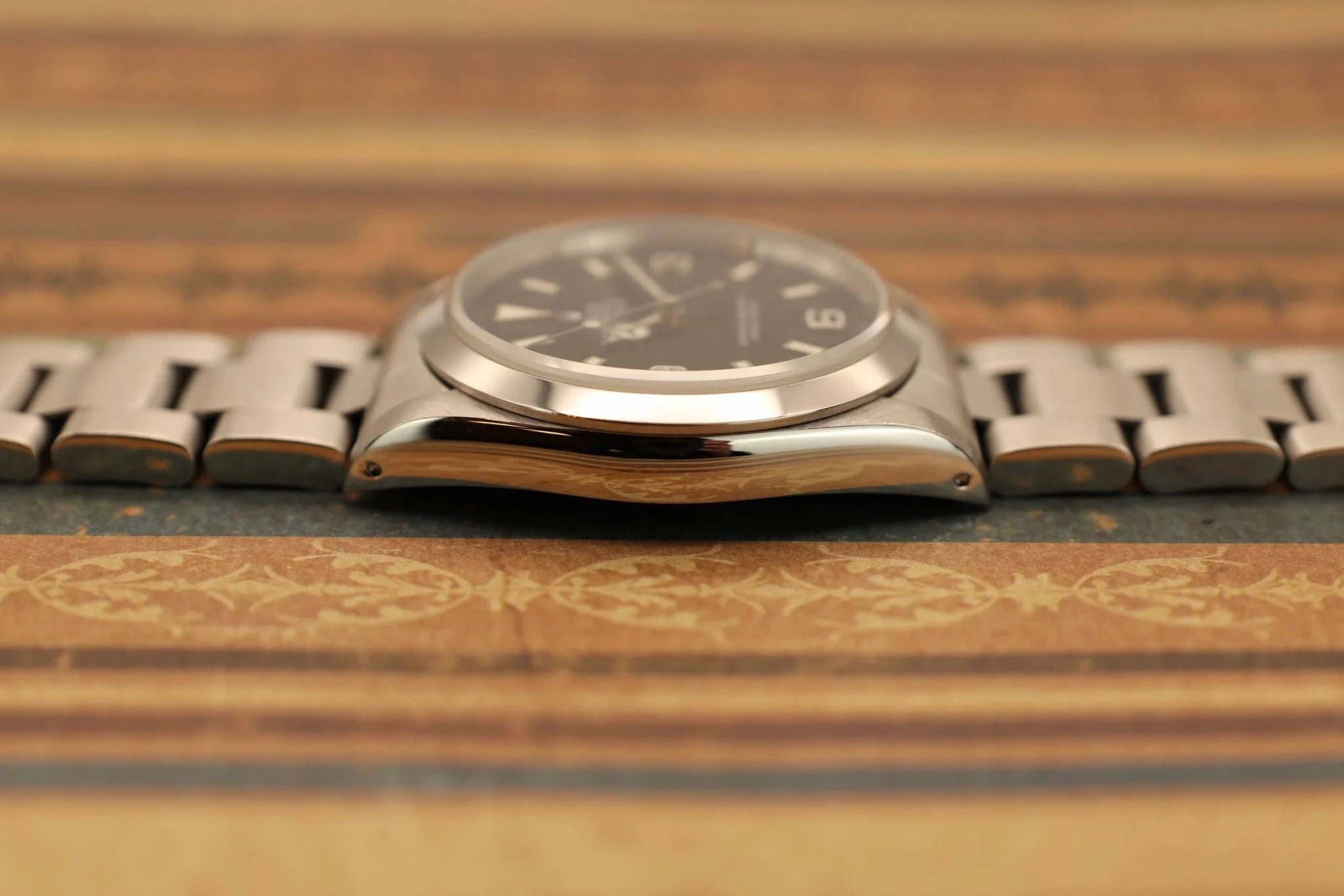 1994 Rolex Explorer I Ref. 14270 | Creamy Patina | Holes Case - Sierra Time Co
