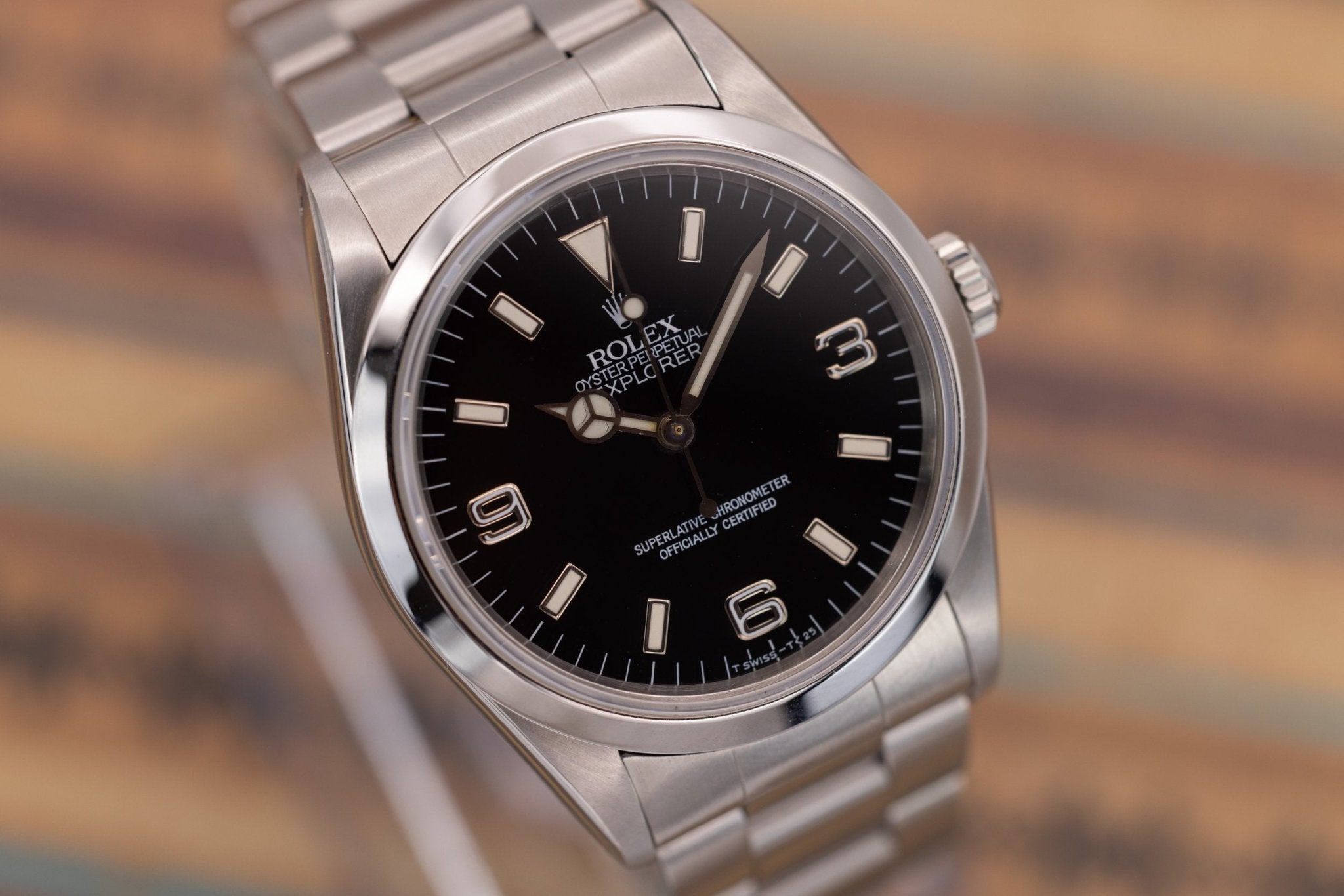 1994 Rolex Explorer I Ref. 14270 | Tritium Dial | Holes Case - Sierra Time Co