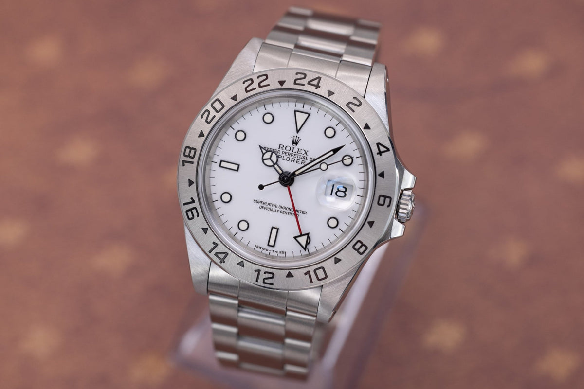 1994 Rolex Explorer II Ref. 16570 | Golden Tritium Dial - Sierra Time Co