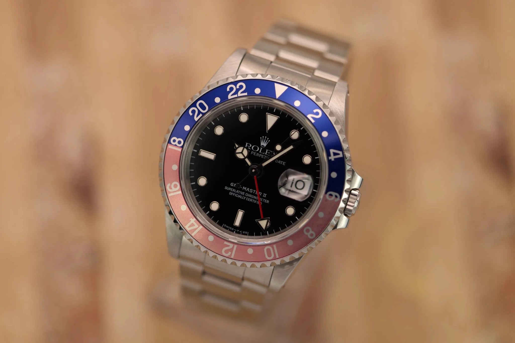 1994 Rolex GMT Master II Ref. 16710 Pepsi | Creamy Tritium Dial - Sierra Time Co