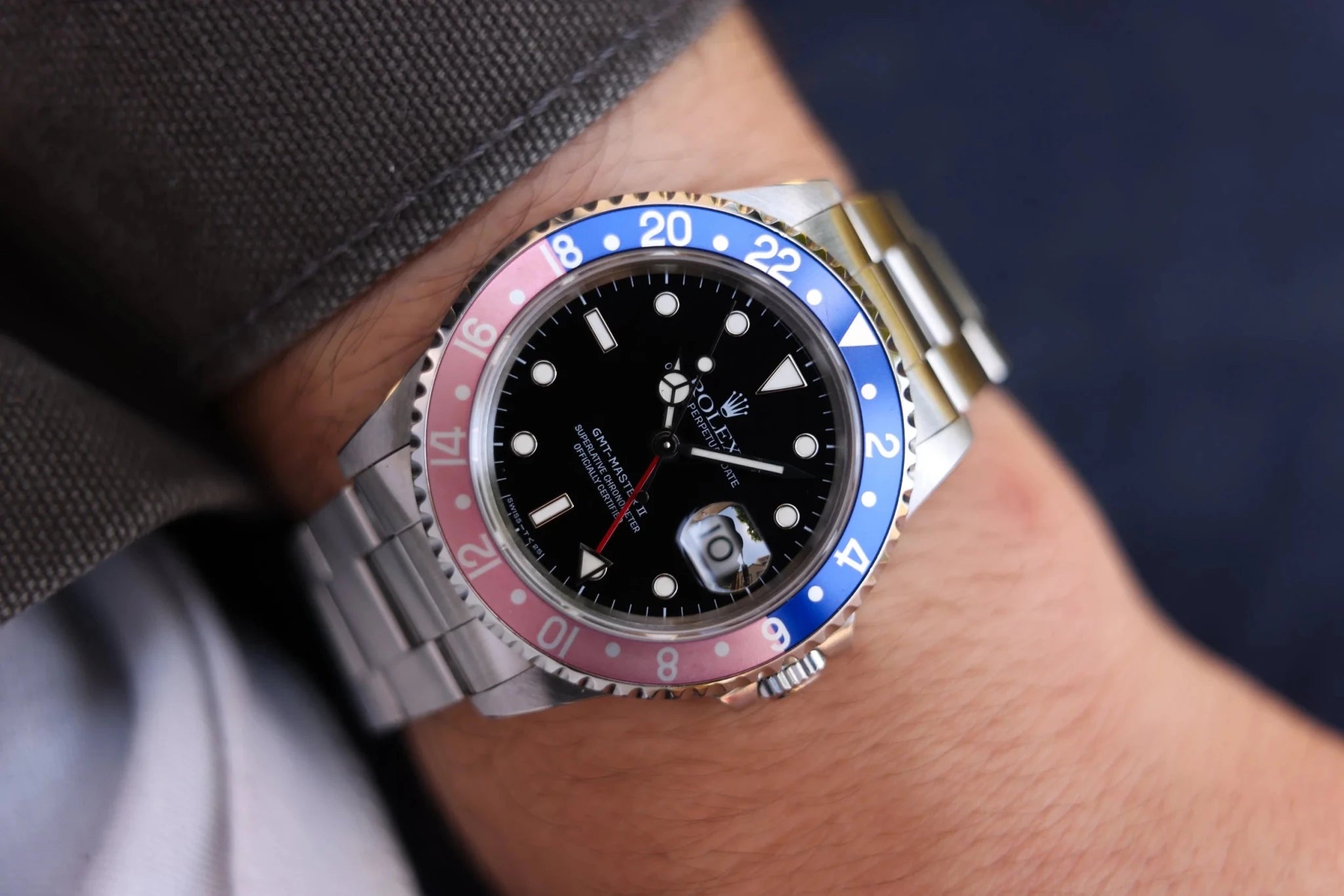 1994 Rolex GMT Master II Ref. 16710 Pepsi | Creamy Tritium Dial - Sierra Time Co