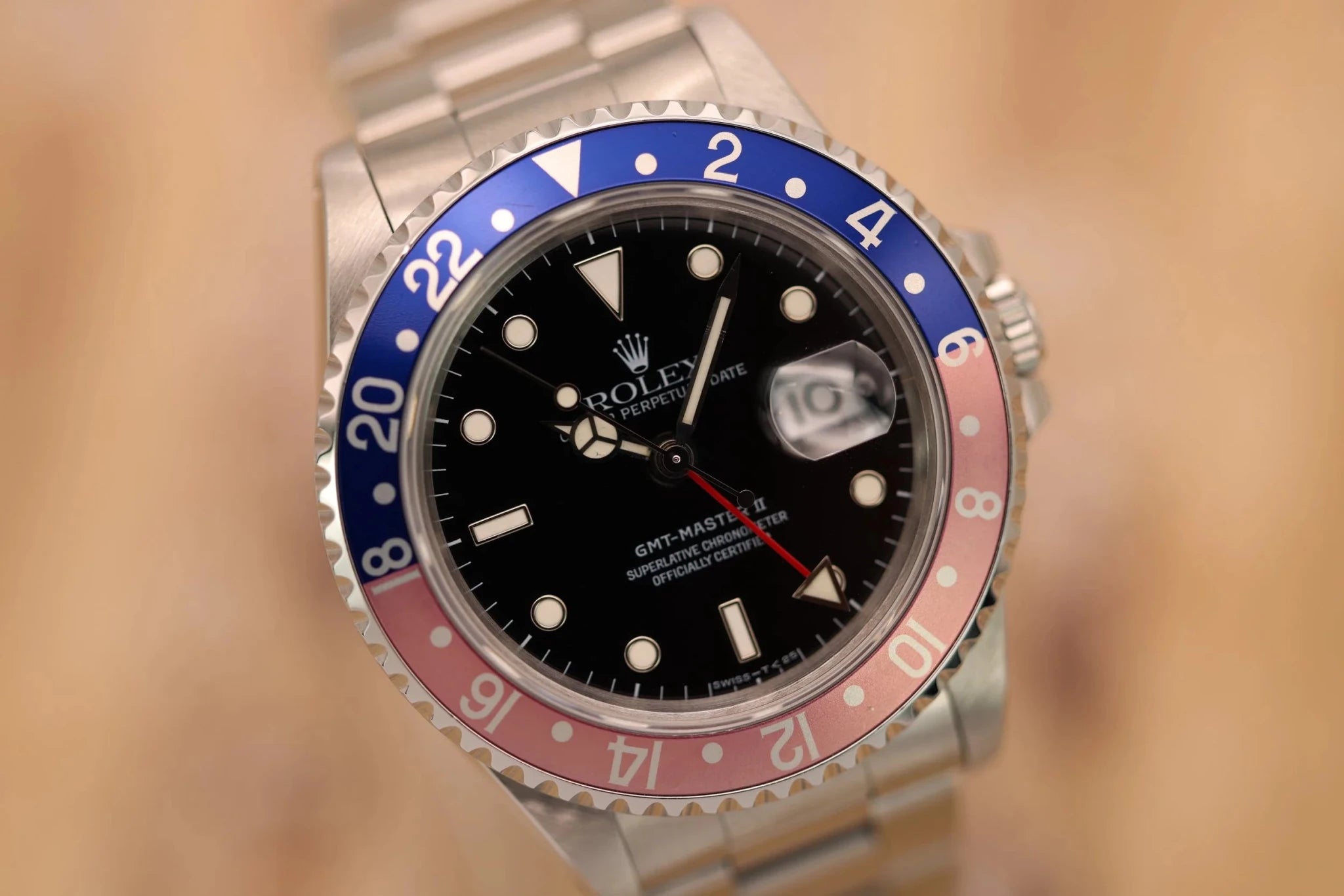 1994 Rolex GMT Master II Ref. 16710 Pepsi | Creamy Tritium Dial - Sierra Time Co