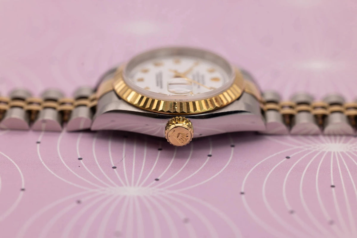 1994 Rolex Ladies Datejust Ref. 69173 | White Roman Numeral Dial | Box and Papers - Sierra Time Co