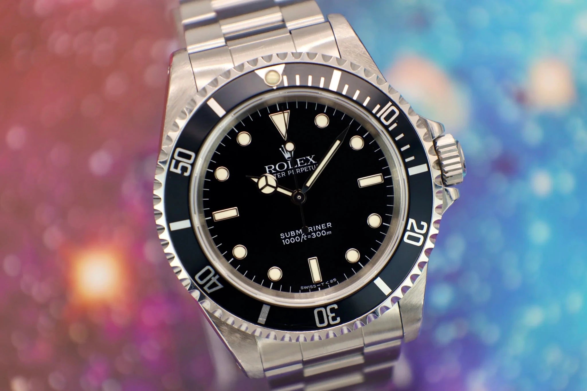 1994 Rolex Submariner Ref. 14060 | Creamy Patina | Box and Papers - Sierra Time Co