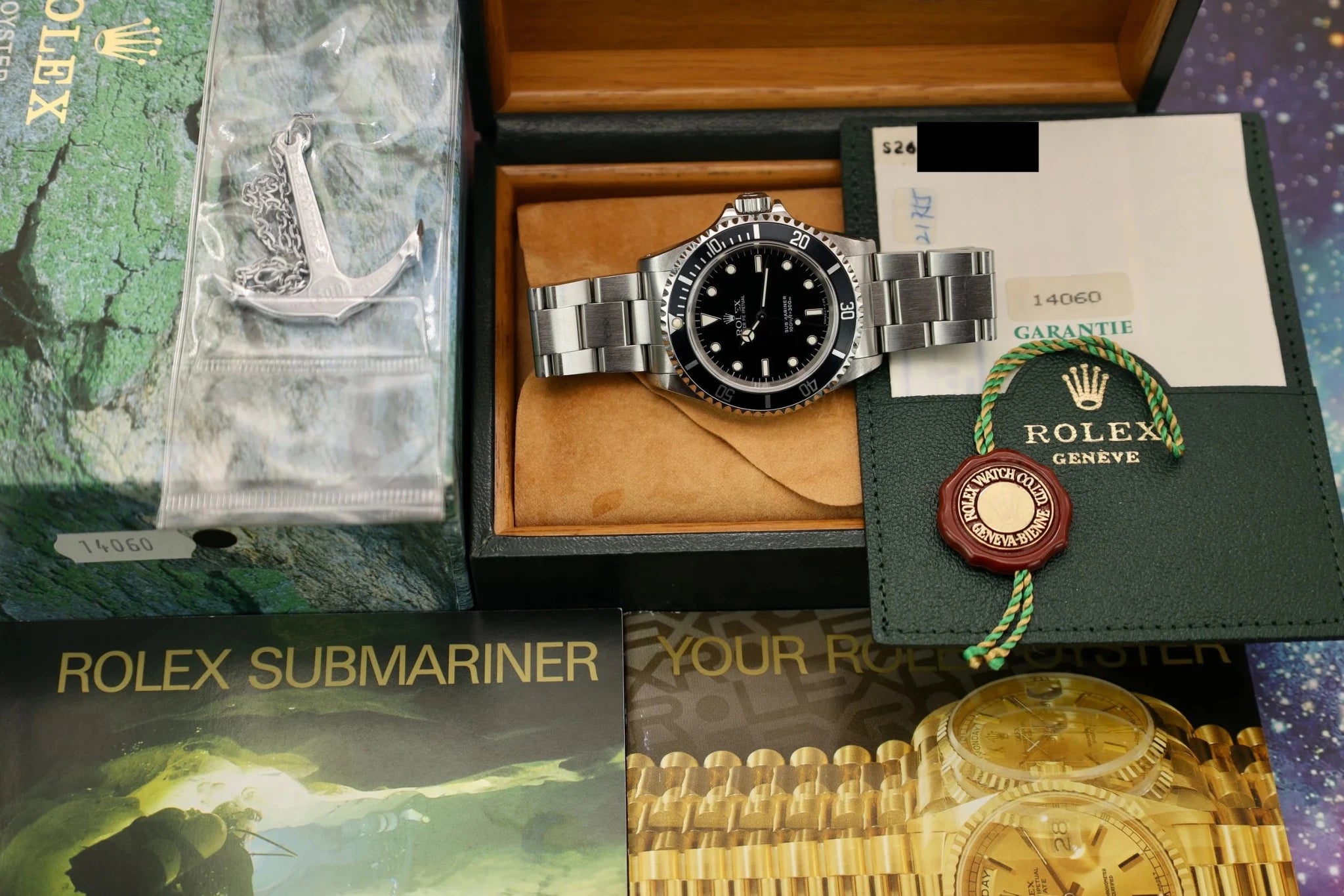 1994 Rolex Submariner Ref. 14060 | Creamy Patina | Box and Papers - Sierra Time Co