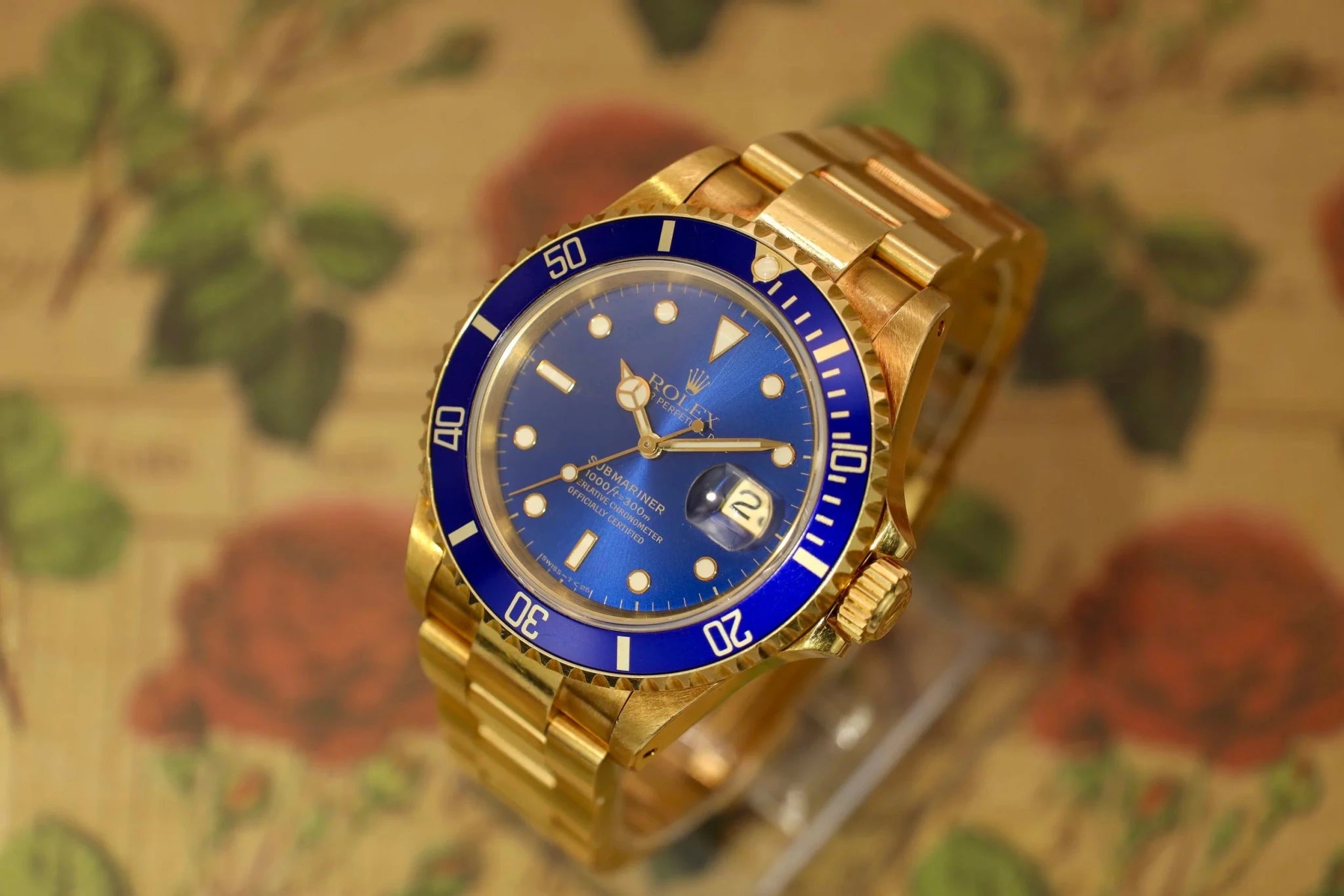 1994 Rolex Submariner Ref. 16618 | 18K YG | Blue Dial - Sierra Time Co
