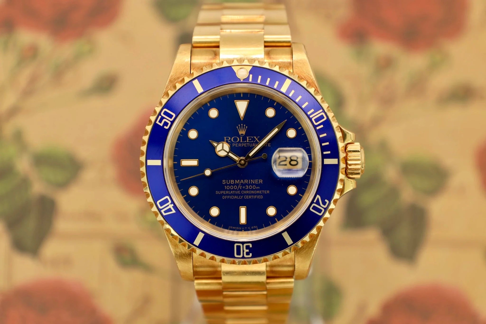 1994 Rolex Submariner Ref. 16618 | 18K YG | Blue Dial - Sierra Time Co