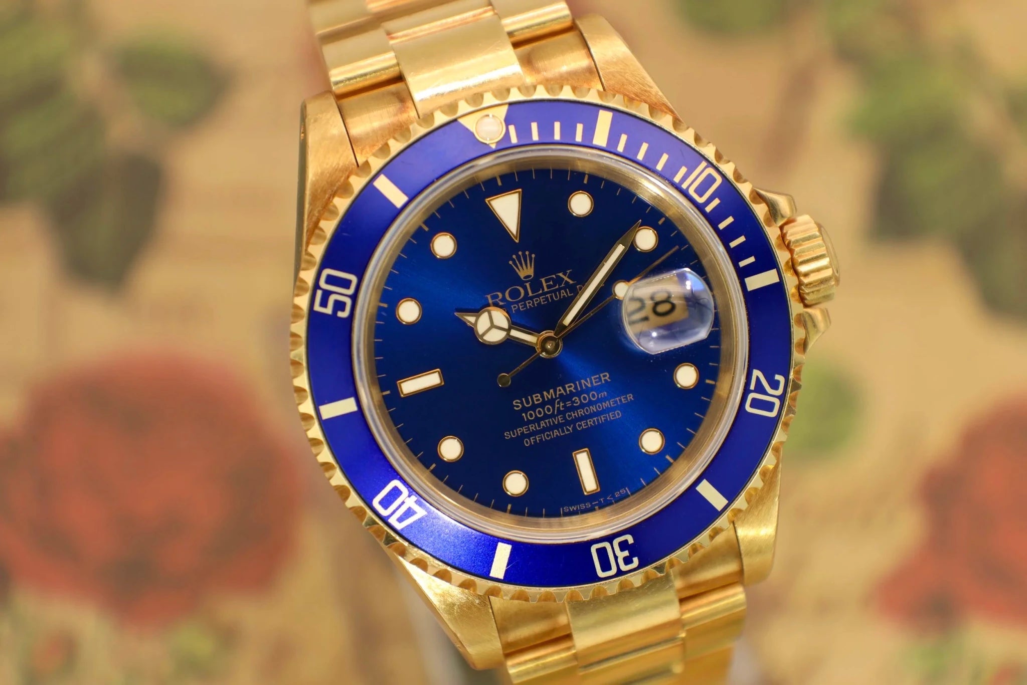 1994 Rolex Submariner Ref. 16618 | 18K YG | Blue Dial - Sierra Time Co