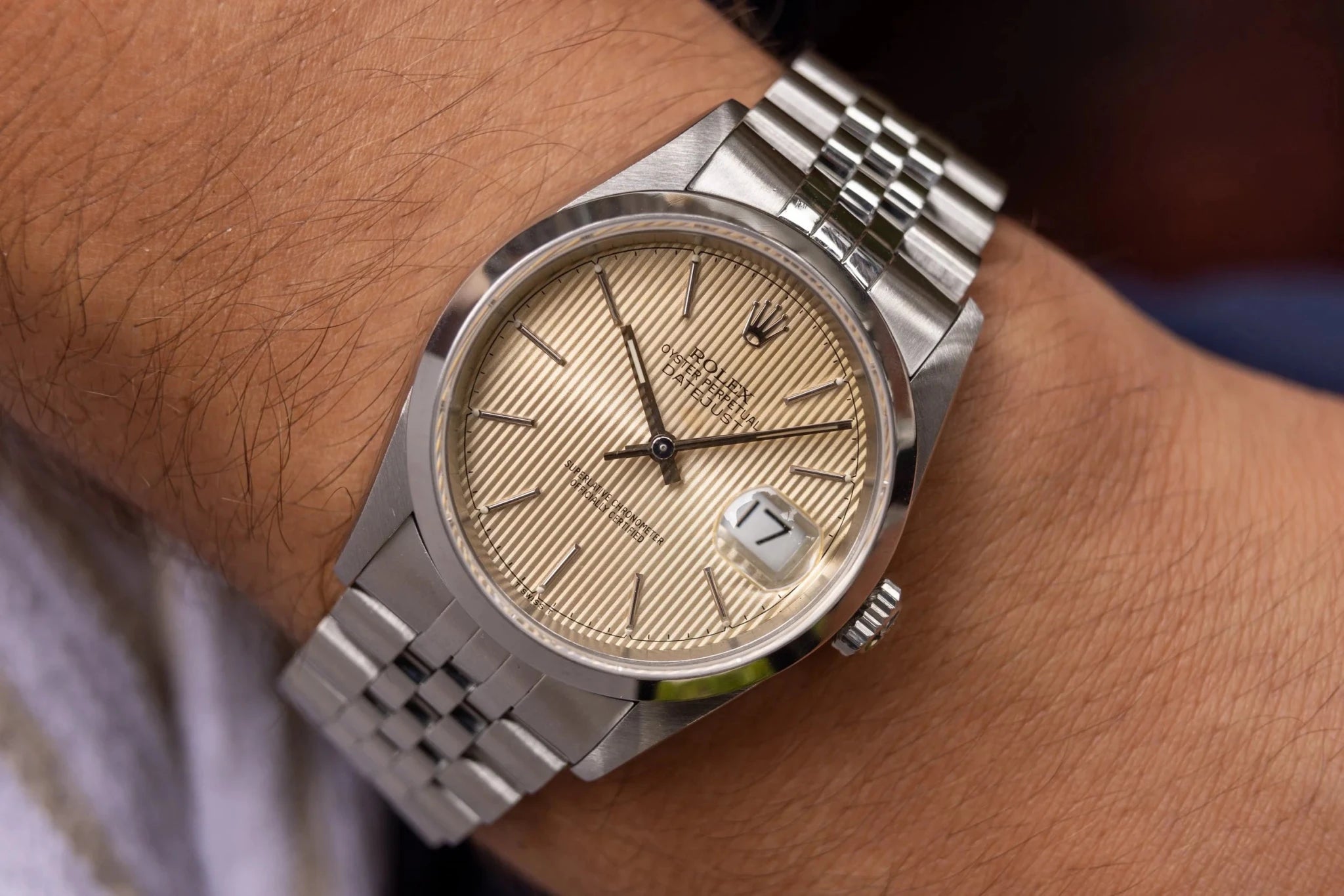 1995 Rolex Datejust Ref. 16200 | Tropical Tapestry Dial - Sierra Time Co