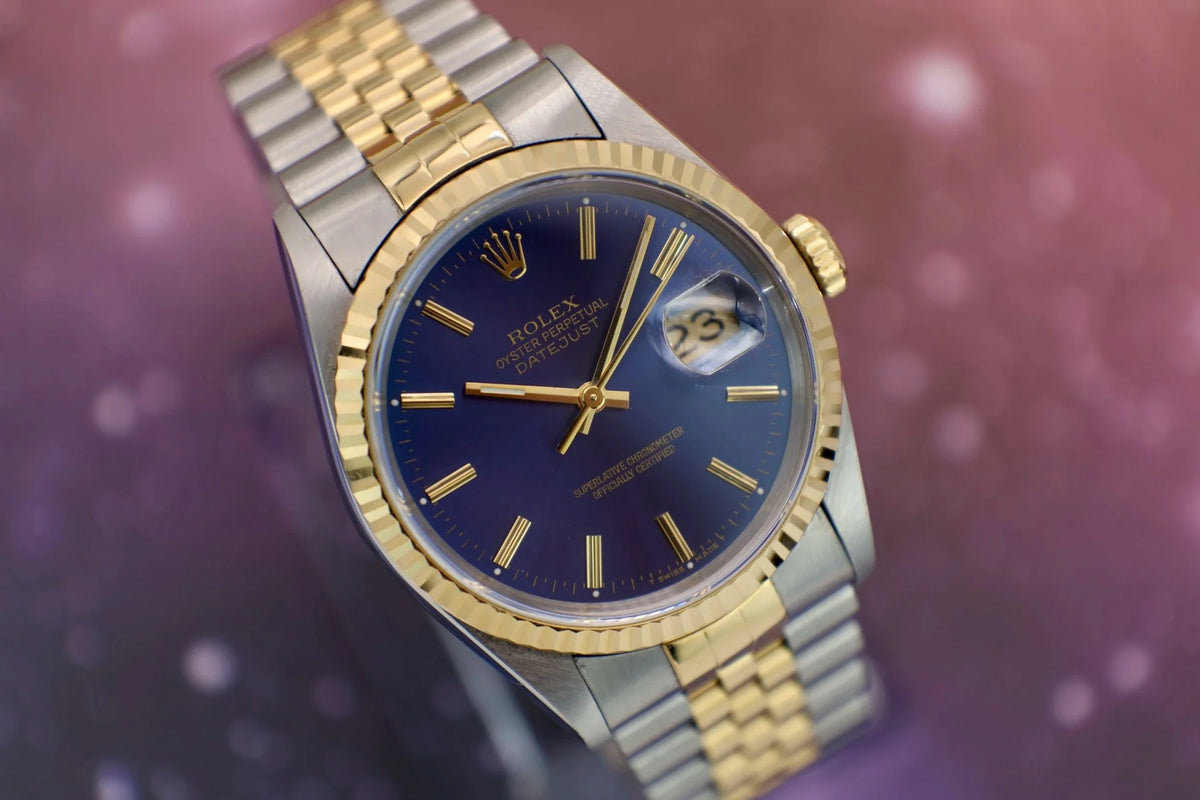 1995 Rolex Datejust Ref. 16233 | Blue Dial - Sierra Time Co