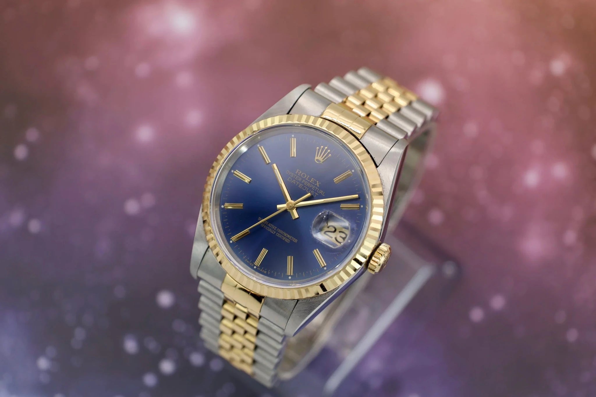 1995 Rolex Datejust Ref. 16233 | Blue Dial - Sierra Time Co