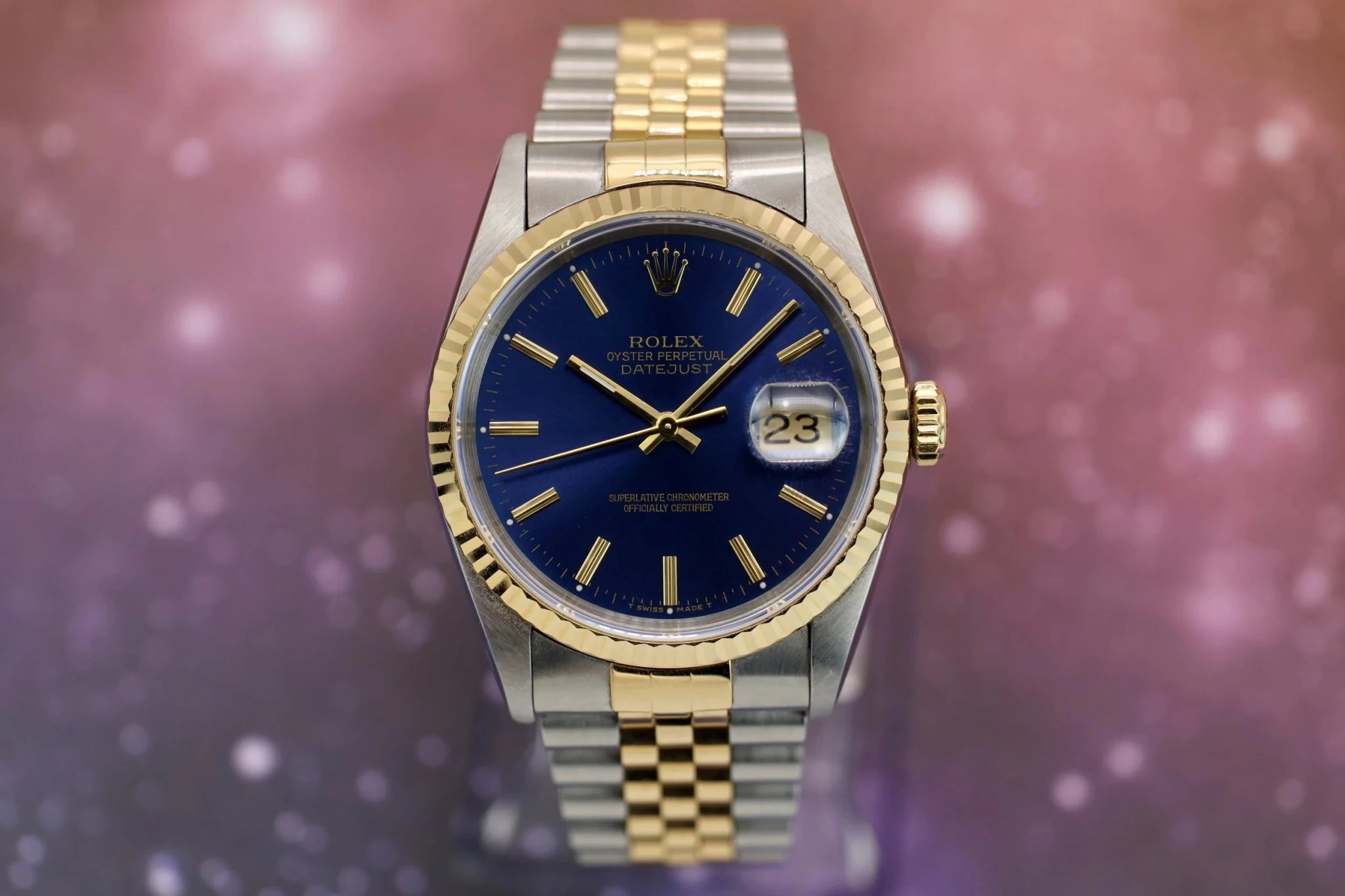 1995 Rolex Datejust Ref. 16233 | Blue Dial - Sierra Time Co