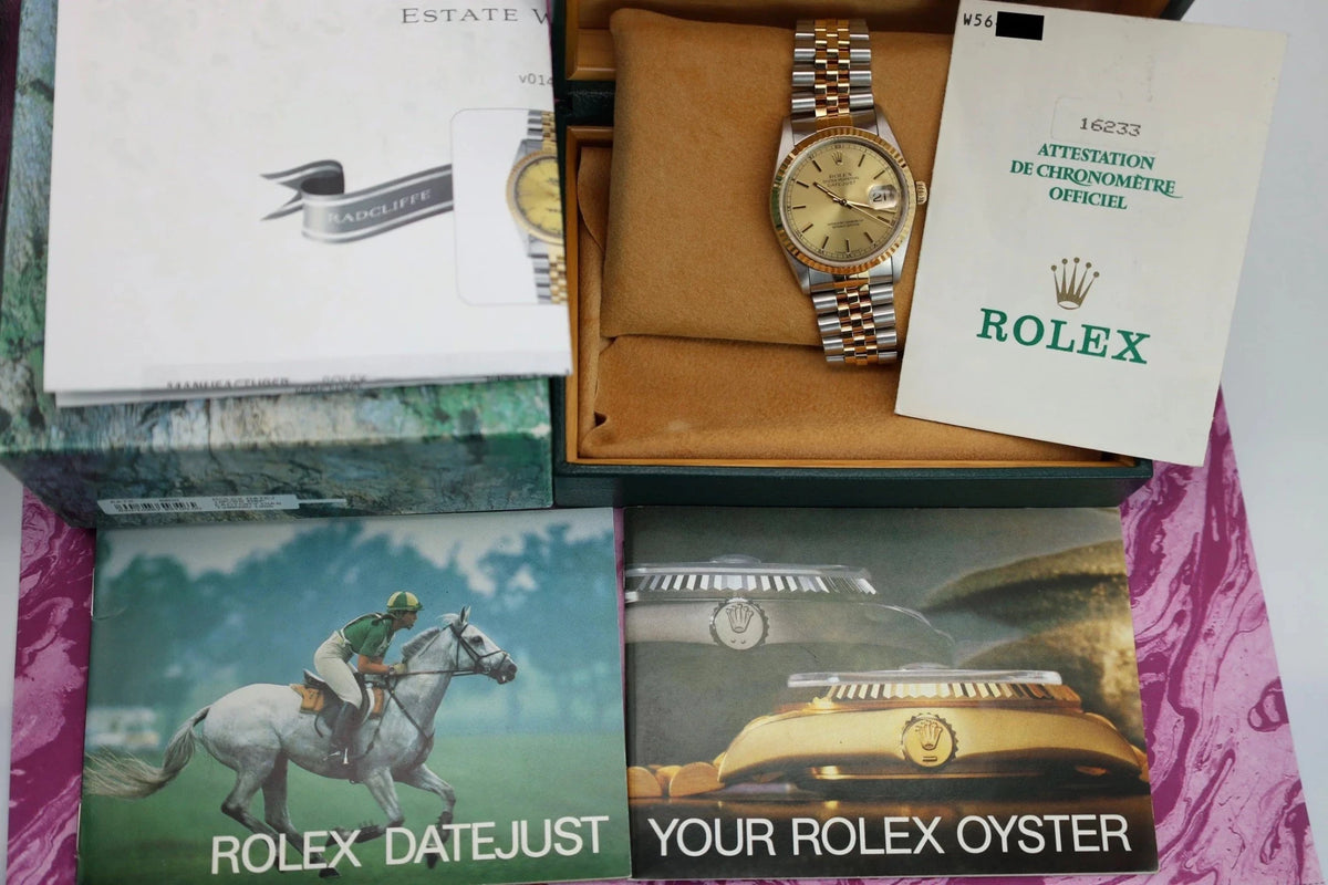 1995 Rolex Datejust Ref. 16233 | Box and Papers - Sierra Time Co
