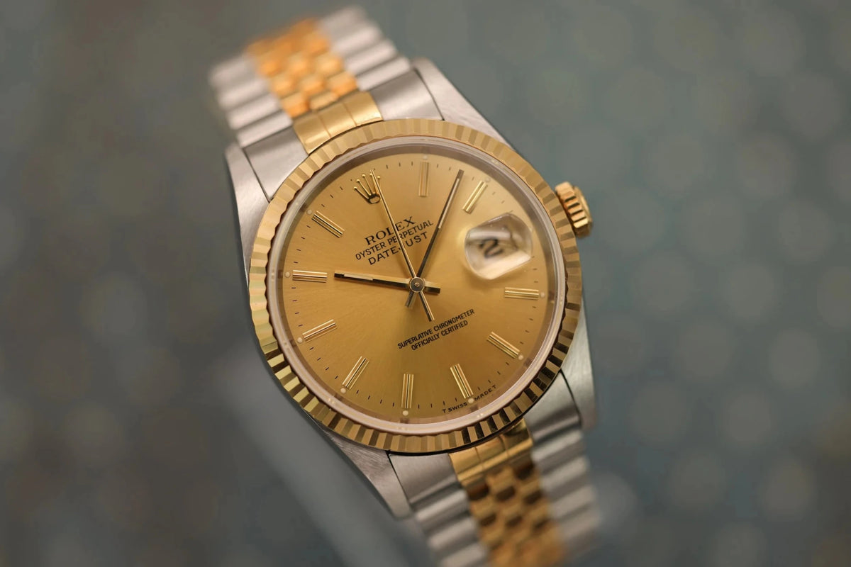 1995 Rolex Datejust Ref. 16233 | Champagne Dial - Sierra Time Co