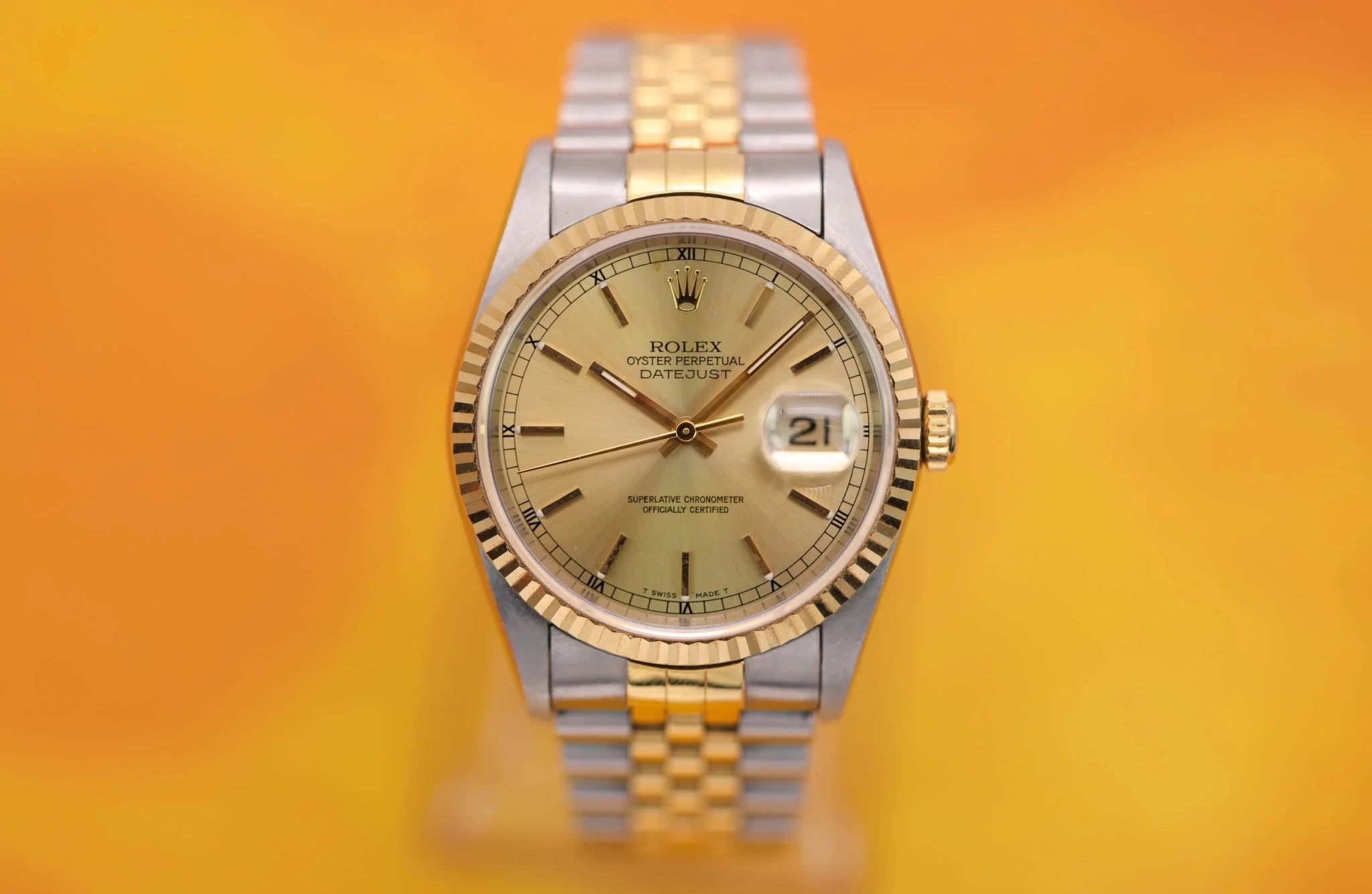 1995 Rolex Datejust Ref. 16233 | Champagne Dial | Excellent Condition - Sierra Time Co