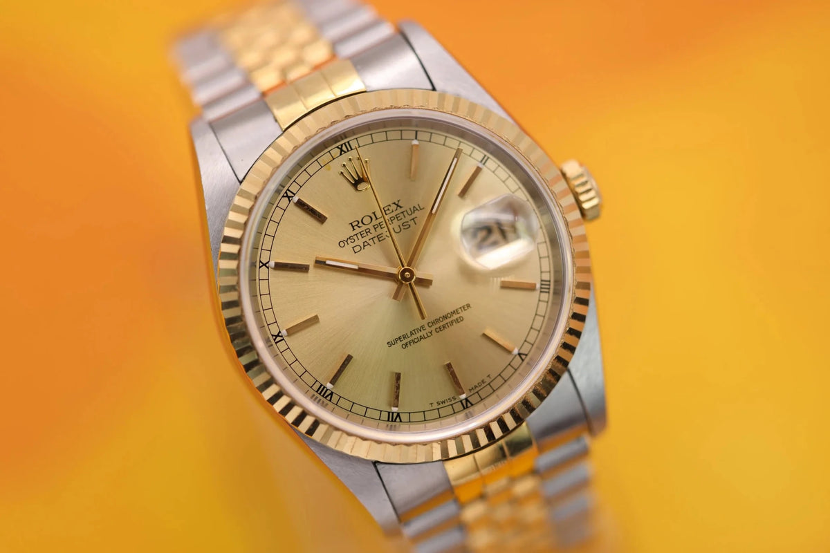 1995 Rolex Datejust Ref. 16233 | Champagne Dial | Excellent Condition - Sierra Time Co