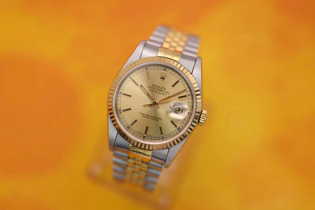 1995 Rolex Datejust Ref. 16233 | Champagne Dial | Excellent Condition - Sierra Time Co