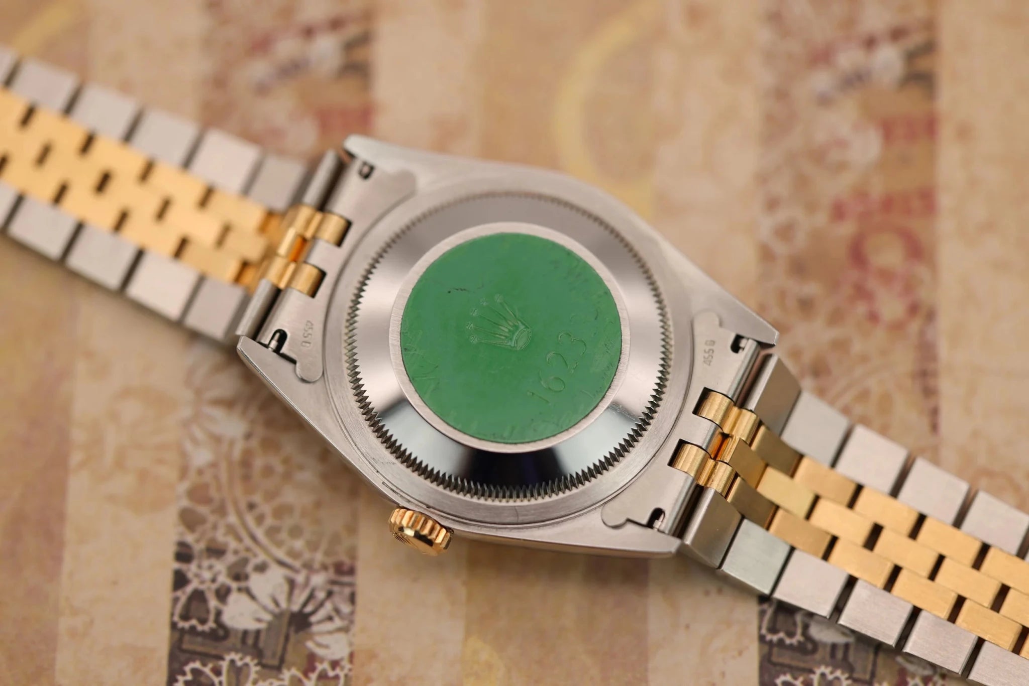 1995 Rolex Datejust Ref. 16233 | Champagne Tapestry Dial | Mint Condition - Sierra Time Co
