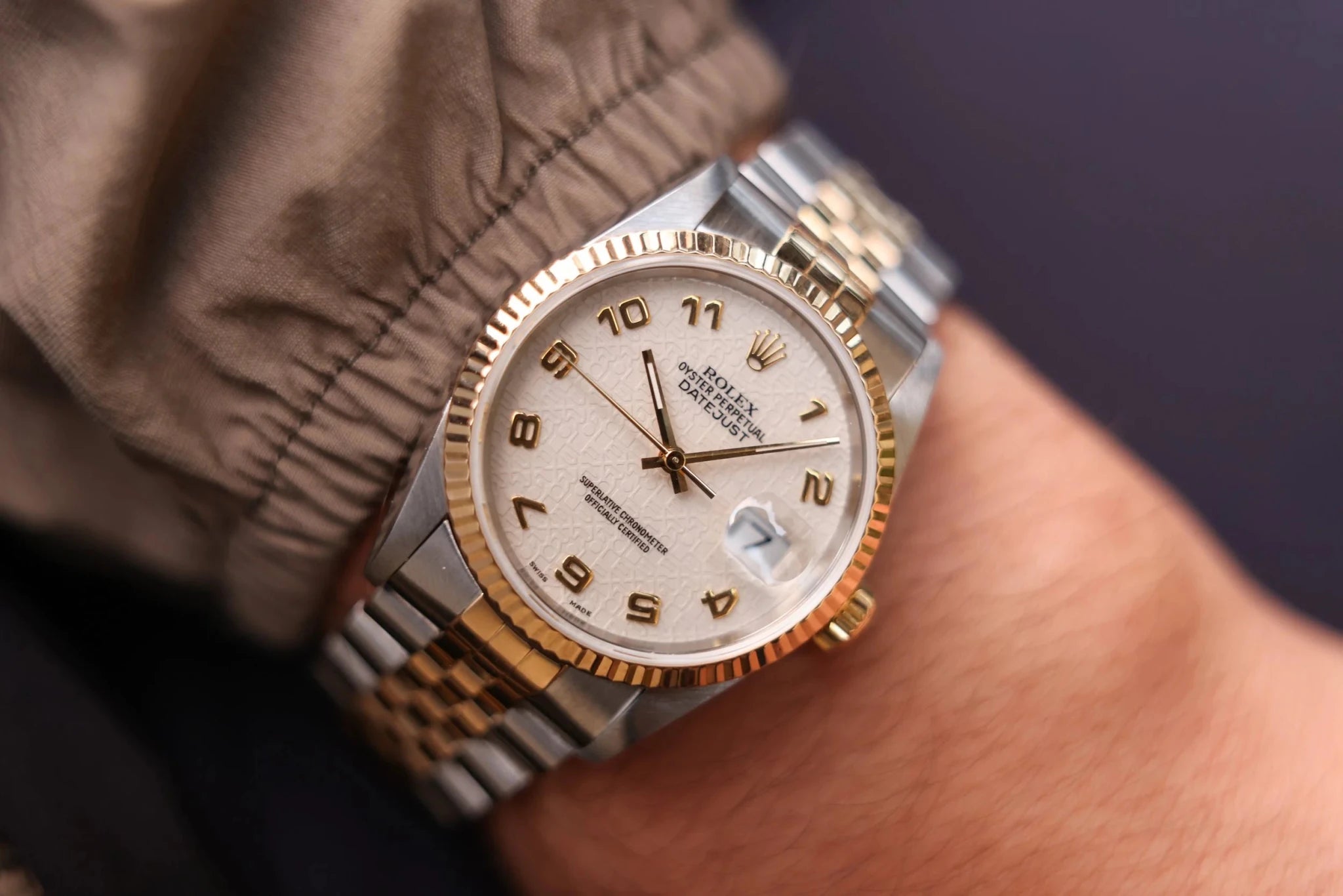 1995 Rolex Datejust Ref. 16233 | Cream Jubilee Dial - Sierra Time Co