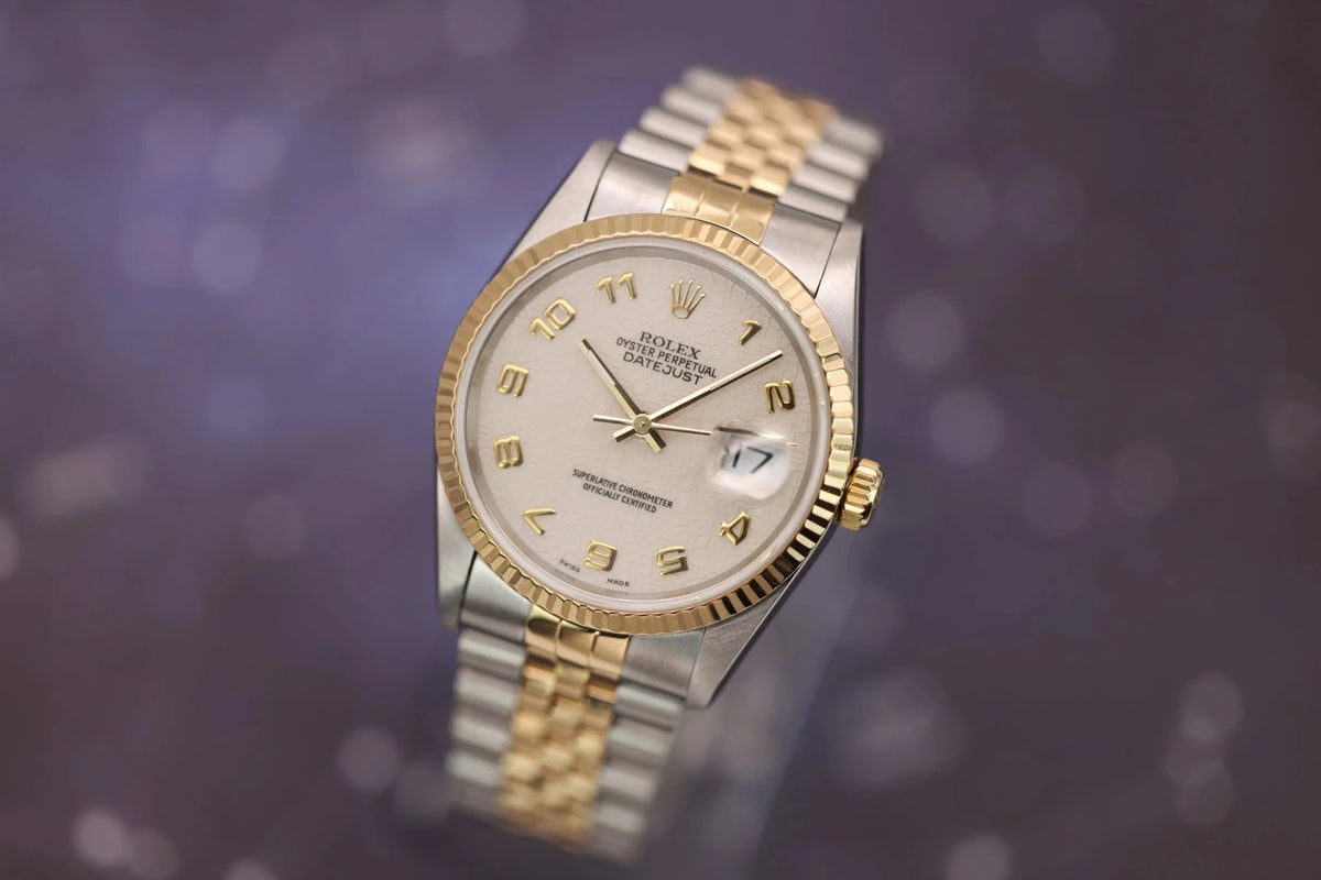 1995 Rolex Datejust Ref. 16233 | Cream Jubilee Dial - Sierra Time Co