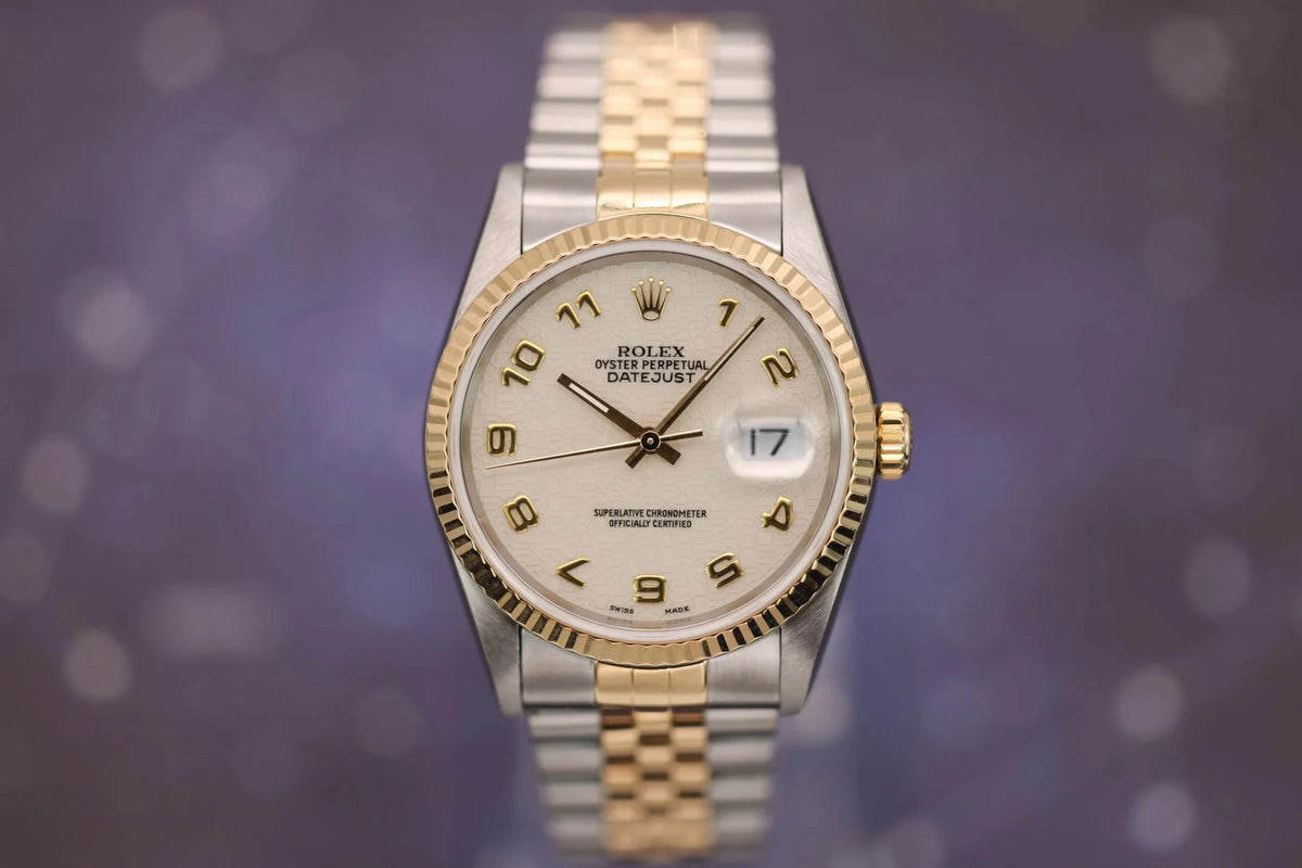 1995 Rolex Datejust Ref. 16233 | Cream Jubilee Dial - Sierra Time Co