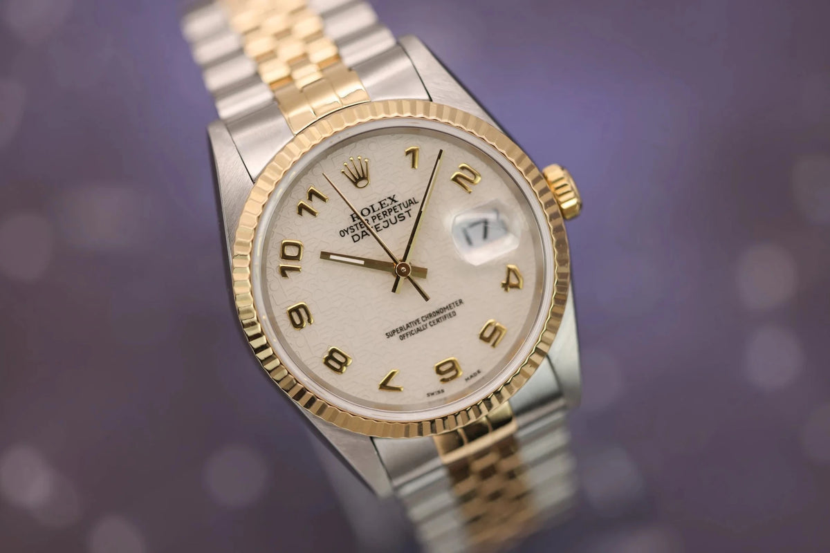 1995 Rolex Datejust Ref. 16233 | Cream Jubilee Dial - Sierra Time Co