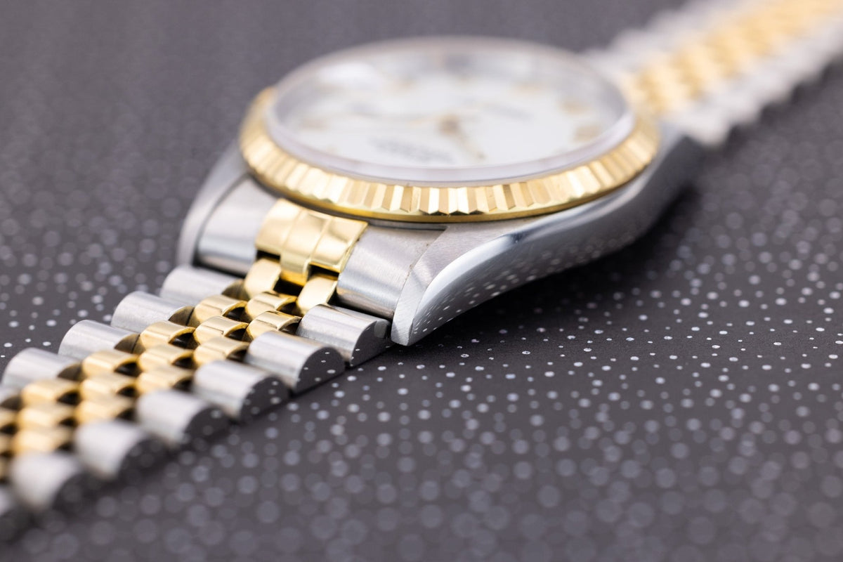 1995 Rolex Datejust Ref. 16233 | White Roman Dial | Excellent Condition - Sierra Time Co