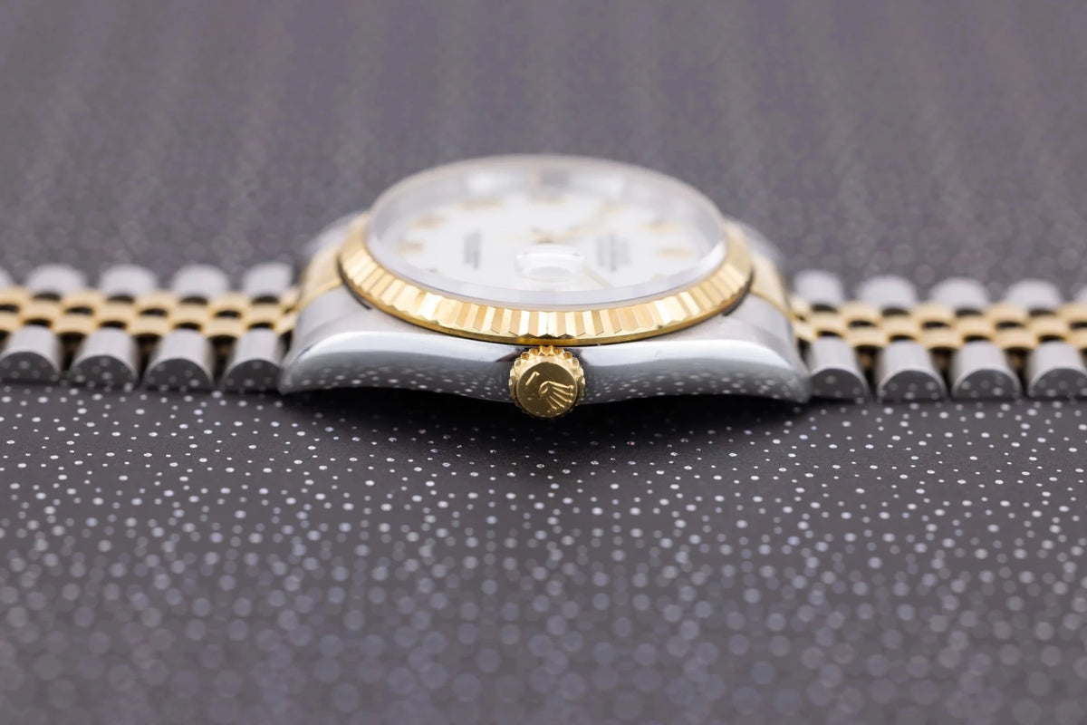 1995 Rolex Datejust Ref. 16233 | White Roman Dial | Excellent Condition - Sierra Time Co