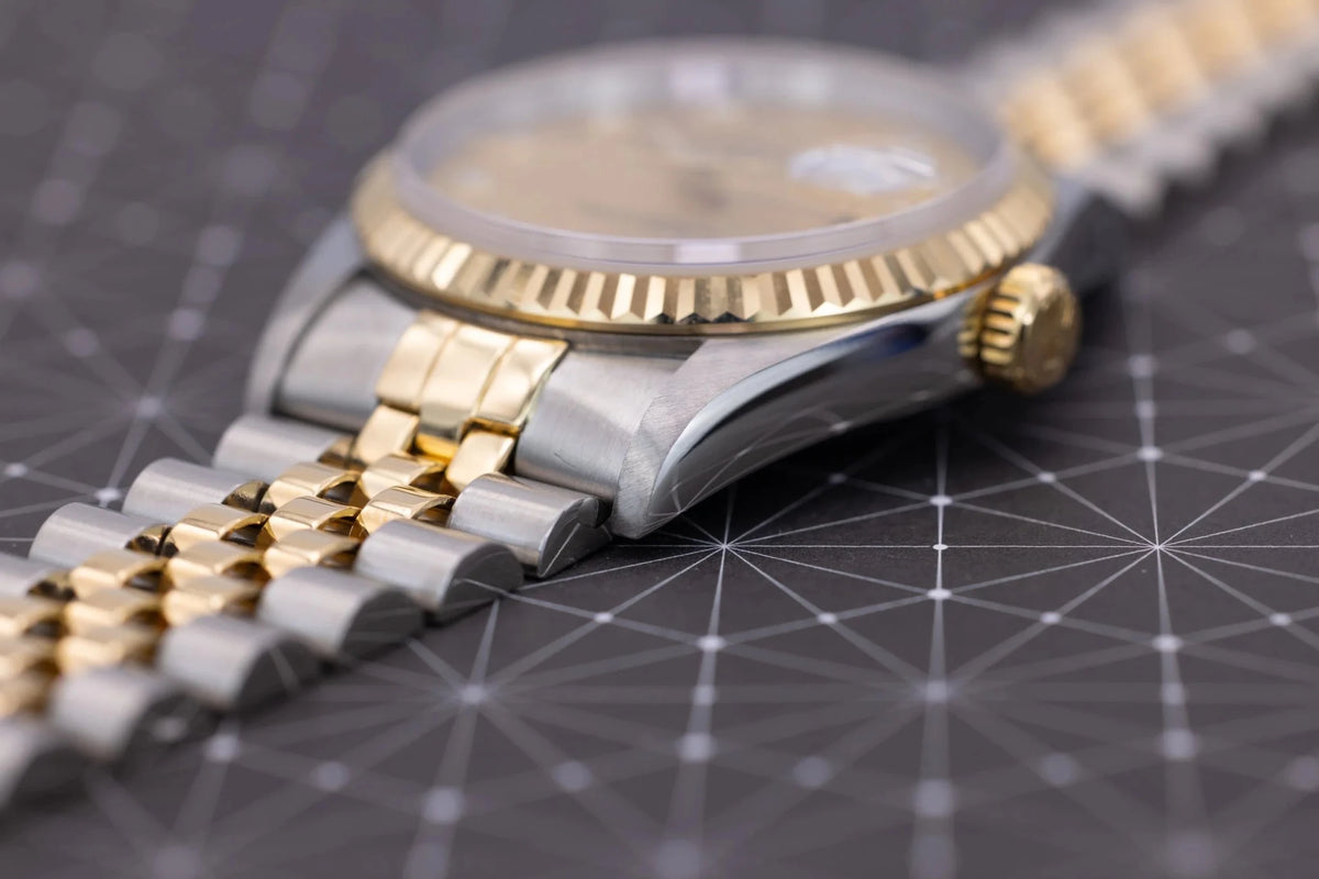 1995 Rolex Datejust Ref. 16233G | Champagne Big Diamond Dial - Sierra Time Co