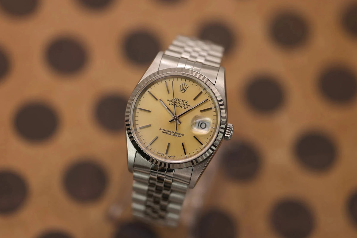 1995 Rolex Datejust Ref. 16234 | Caramel Dial | Box and Papers - Sierra Time Co