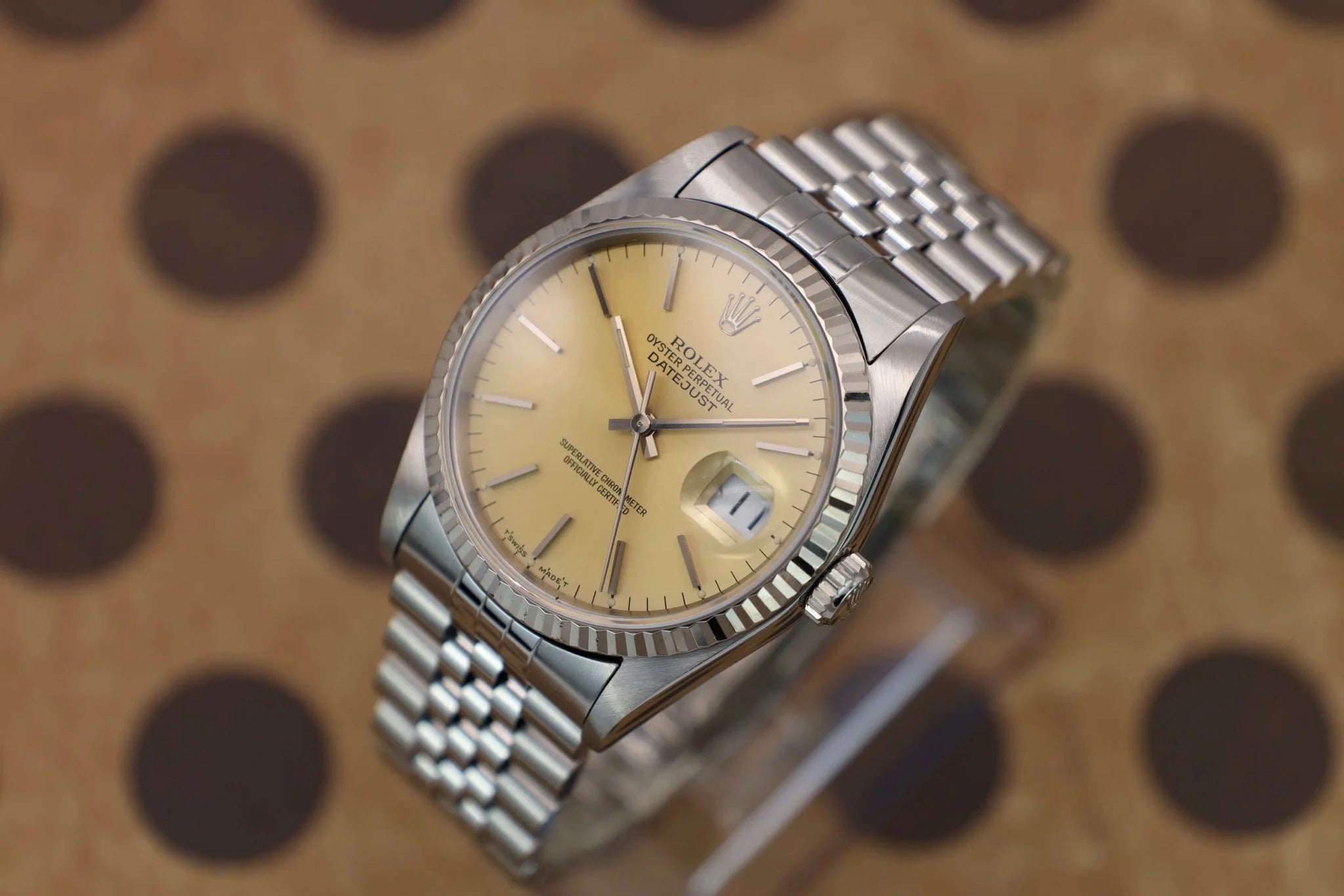 1995 Rolex Datejust Ref. 16234 | Caramel Macchiato Dial - Sierra Time Co