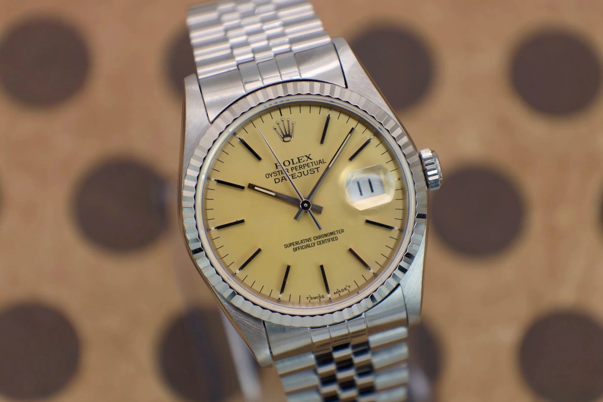 1995 Rolex Datejust Ref. 16234 | Caramel Macchiato Dial - Sierra Time Co