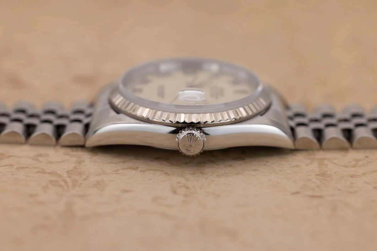 1995 Rolex Datejust Ref. 16234 | Papers | Rare Cream Ivory Dial - Sierra Time Co