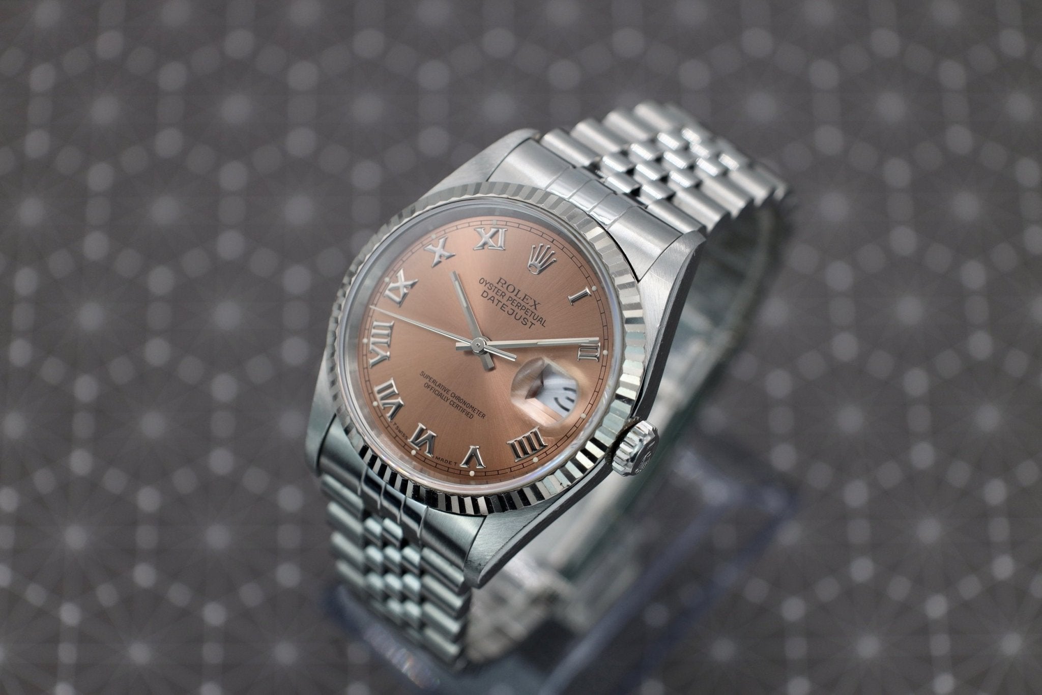 1995 Rolex Datejust Ref. 16234 | Salmon Dial | Papers and Hangtags - Sierra Time Co