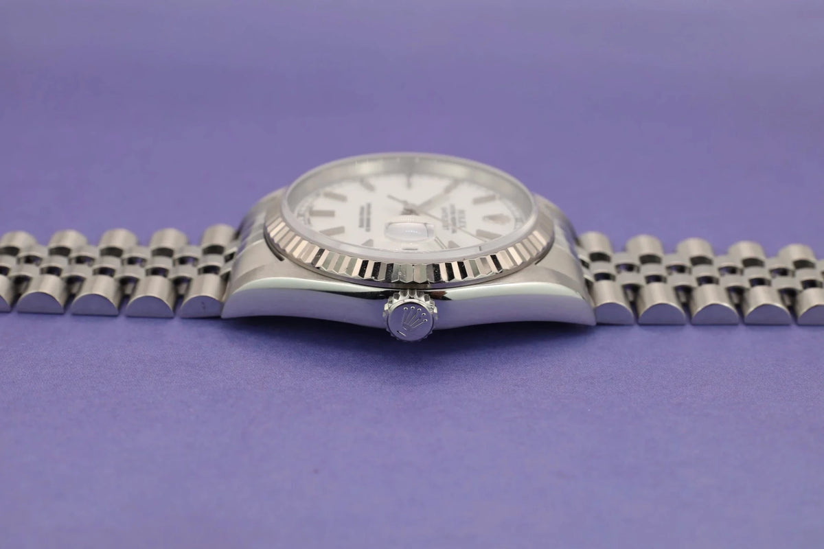 1995 Rolex Datejust Ref. 16234 | White Dial - Sierra Time Co