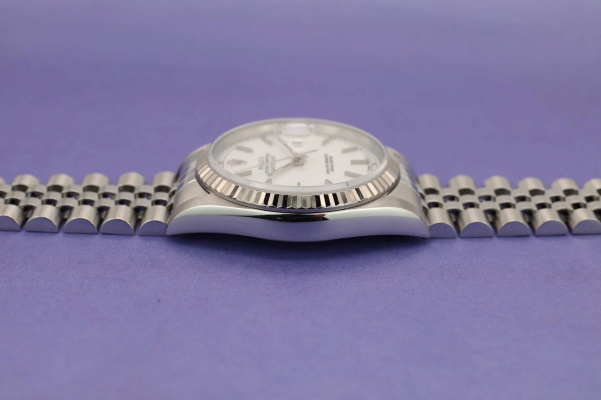1995 Rolex Datejust Ref. 16234 | White Dial - Sierra Time Co