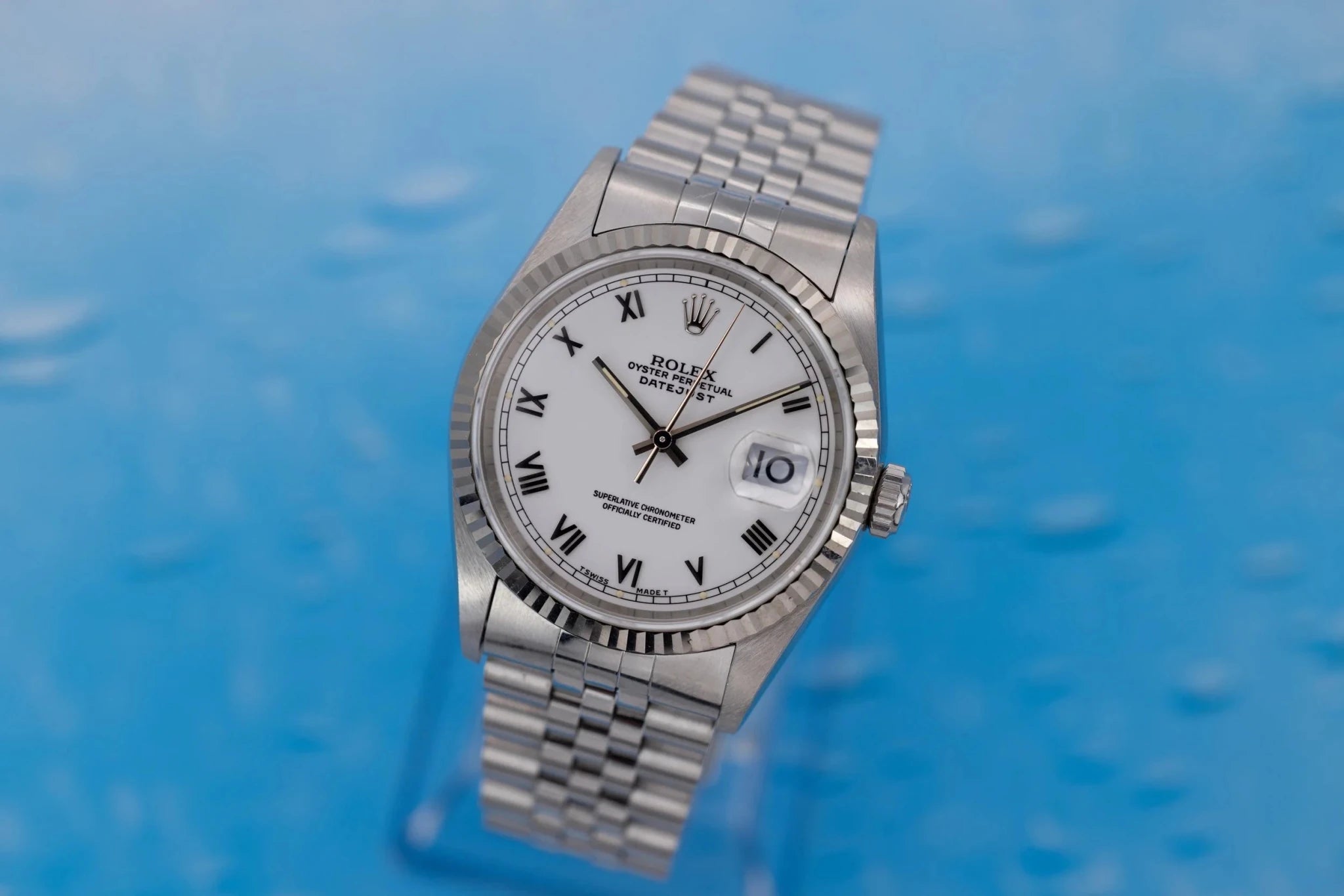 1995 Rolex Datejust Ref. 16234 | White Roman Numeral Dial - Sierra Time Co