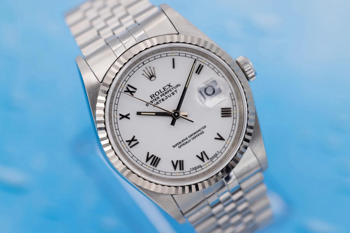 1995 Rolex Datejust Ref. 16234 | White Roman Numeral Dial - Sierra Time Co