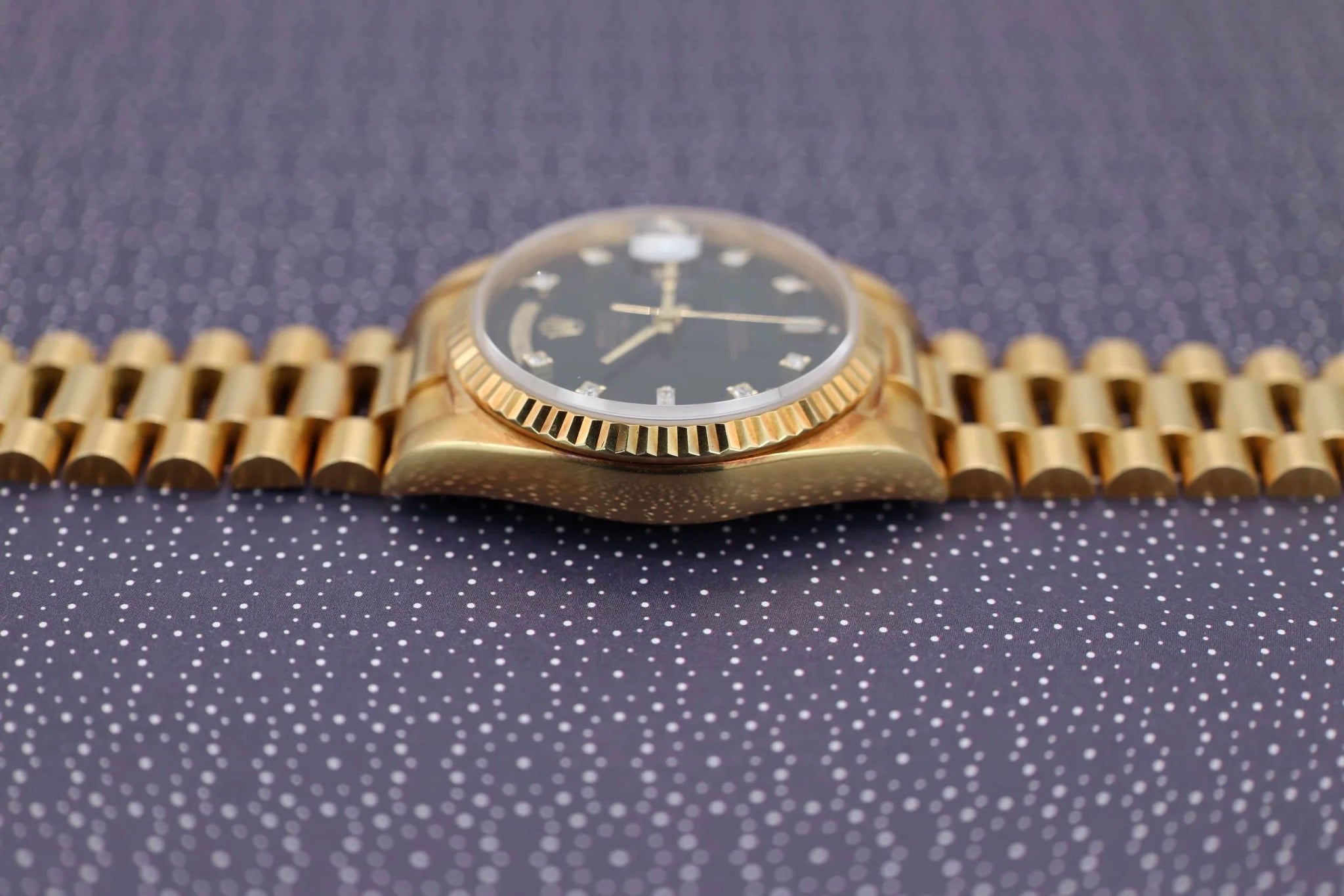 1995 Rolex Day-Date Ref. 18238 | Black Diamond Dial - Sierra Time Co