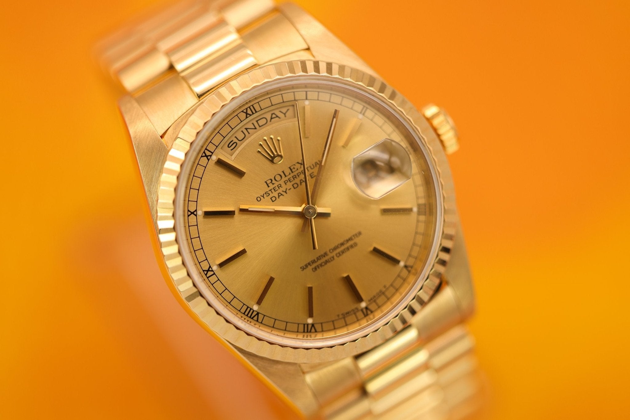 1995 Rolex Day-Date Ref. 18238 | Champagne Dial - Sierra Time Co