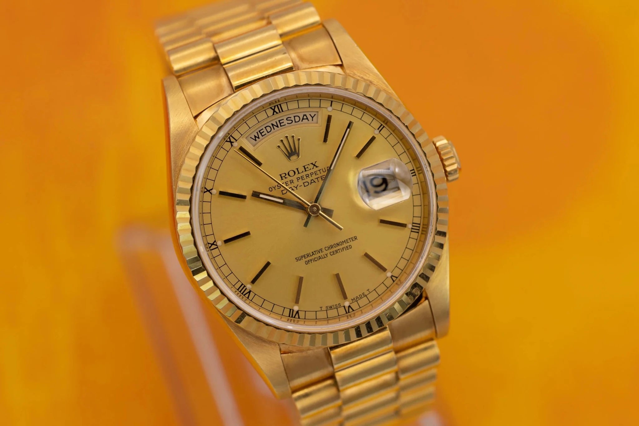 1995 Rolex Day-Date Ref. 18238 | Champagne Dial | Box and Papers - Sierra Time Co