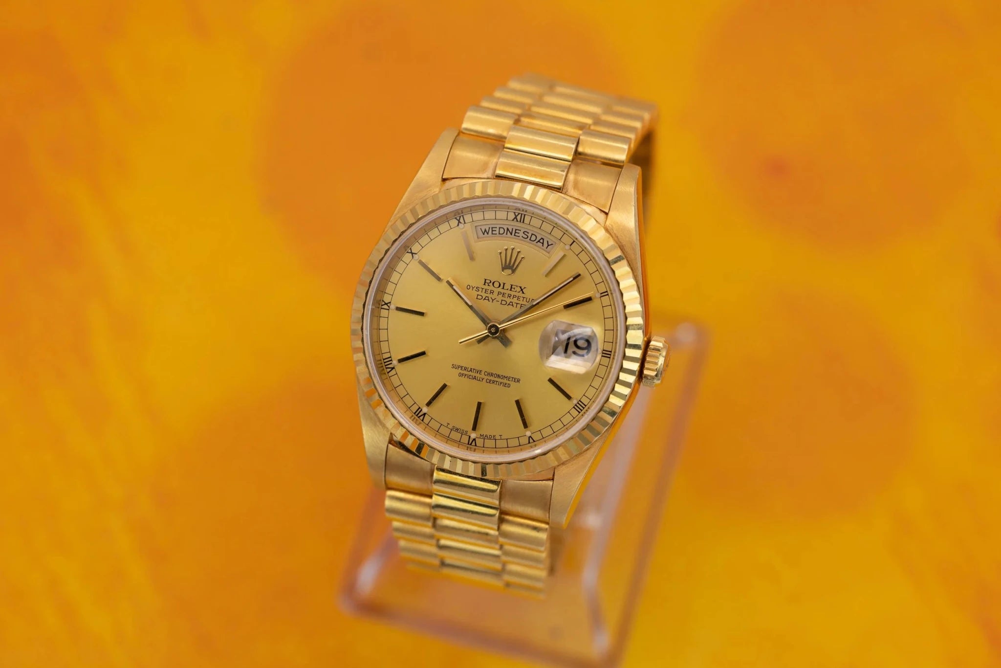 1995 Rolex Day-Date Ref. 18238 | Champagne Dial | Box and Papers - Sierra Time Co