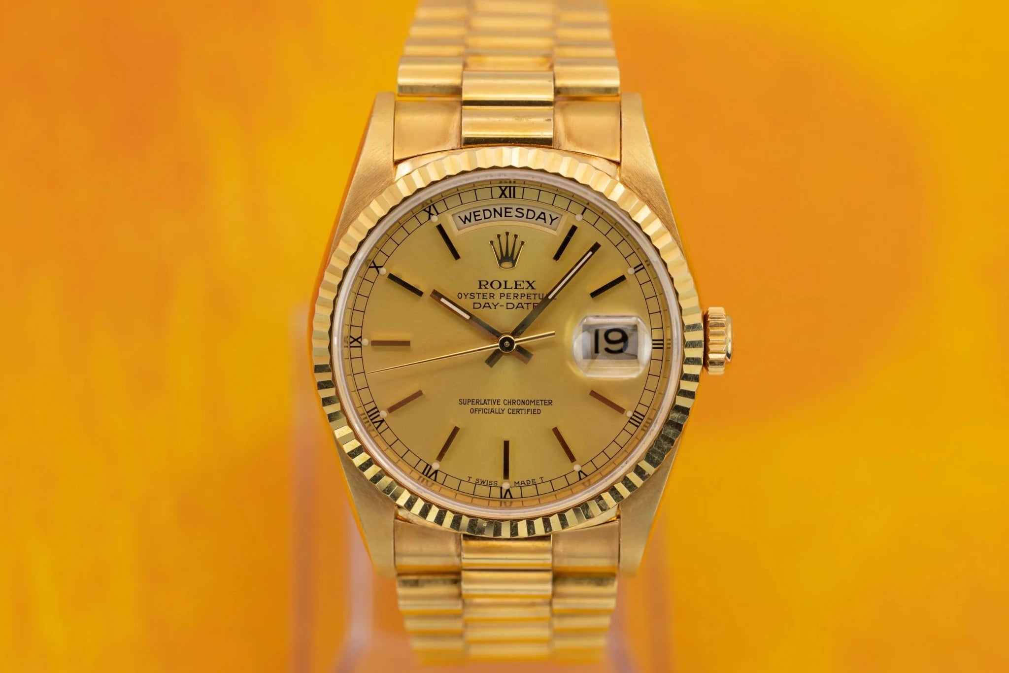1995 Rolex Day-Date Ref. 18238 | Champagne Dial | Box and Papers - Sierra Time Co