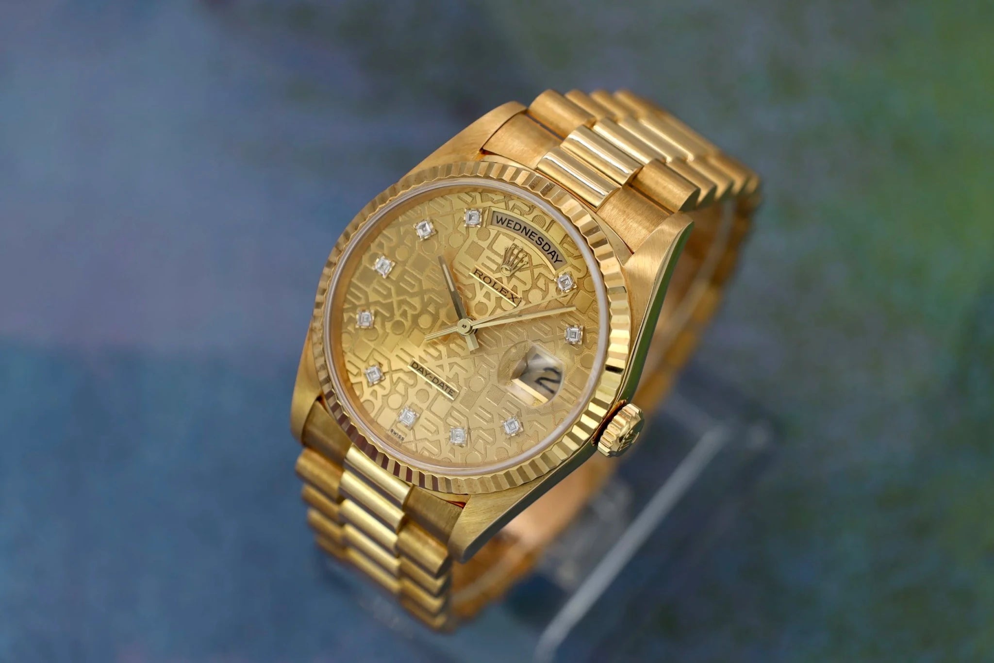 1995 Rolex Day-Date Ref. 18238 | Jubilee Diamond Dial | LNOS - Sierra Time Co