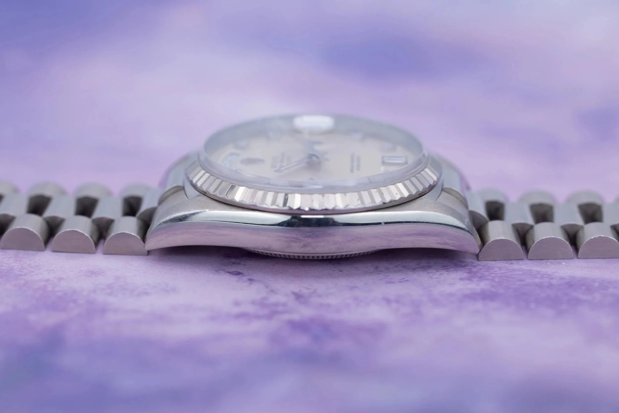 1995 Rolex Day-Date Ref. 18239 | Silver Diamond Dial - Sierra Time Co