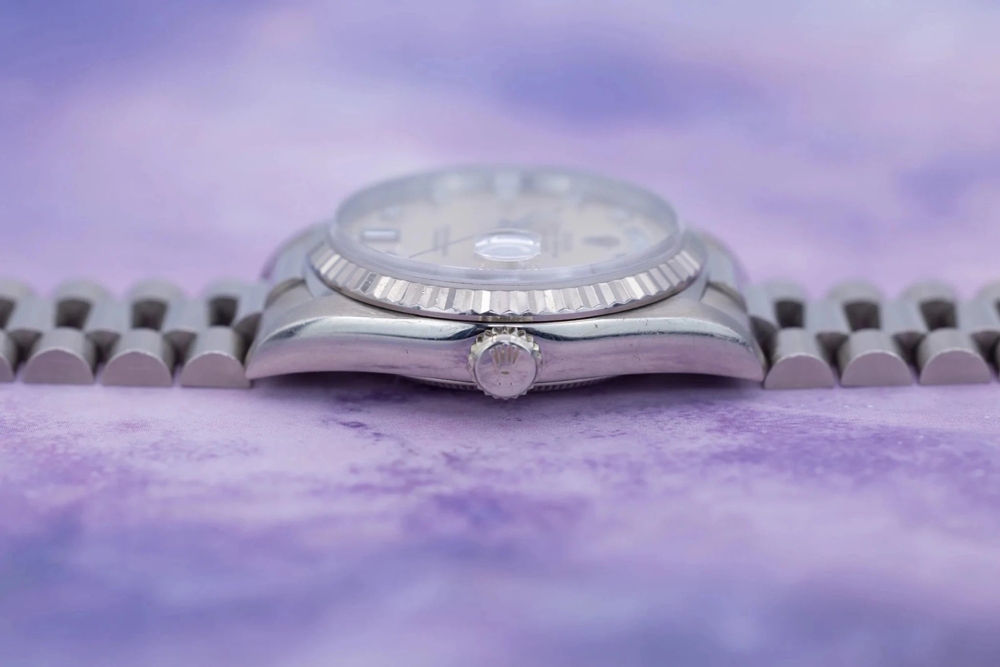 1995 Rolex Day-Date Ref. 18239 | Silver Diamond Dial - Sierra Time Co