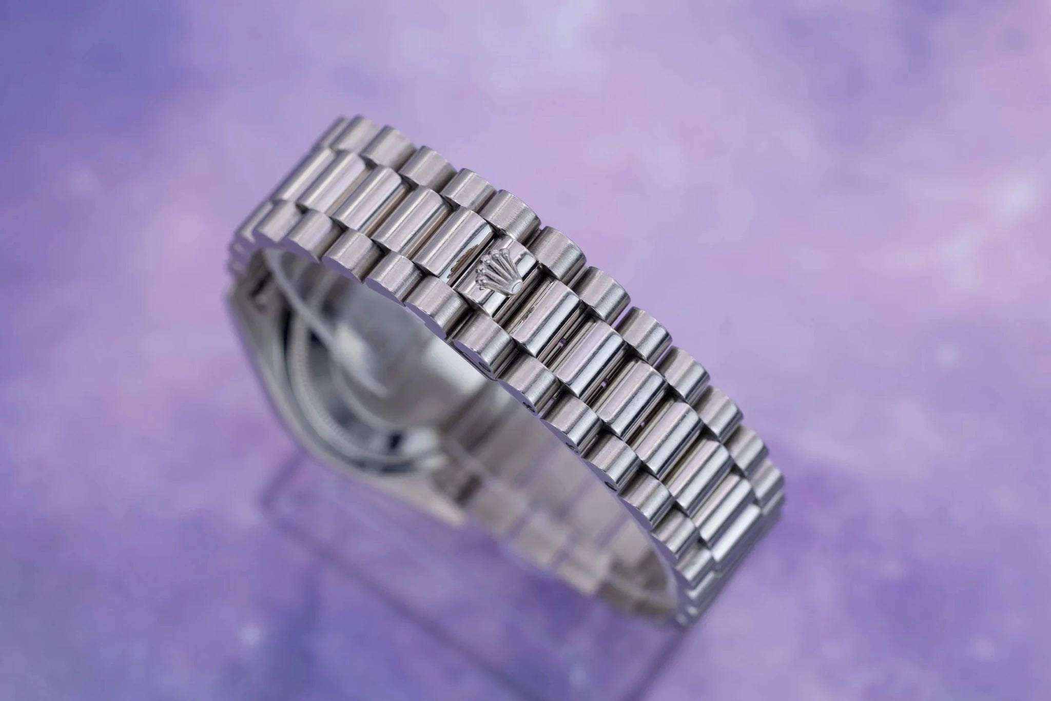 1995 Rolex Day-Date Ref. 18239 | Silver Diamond Dial - Sierra Time Co
