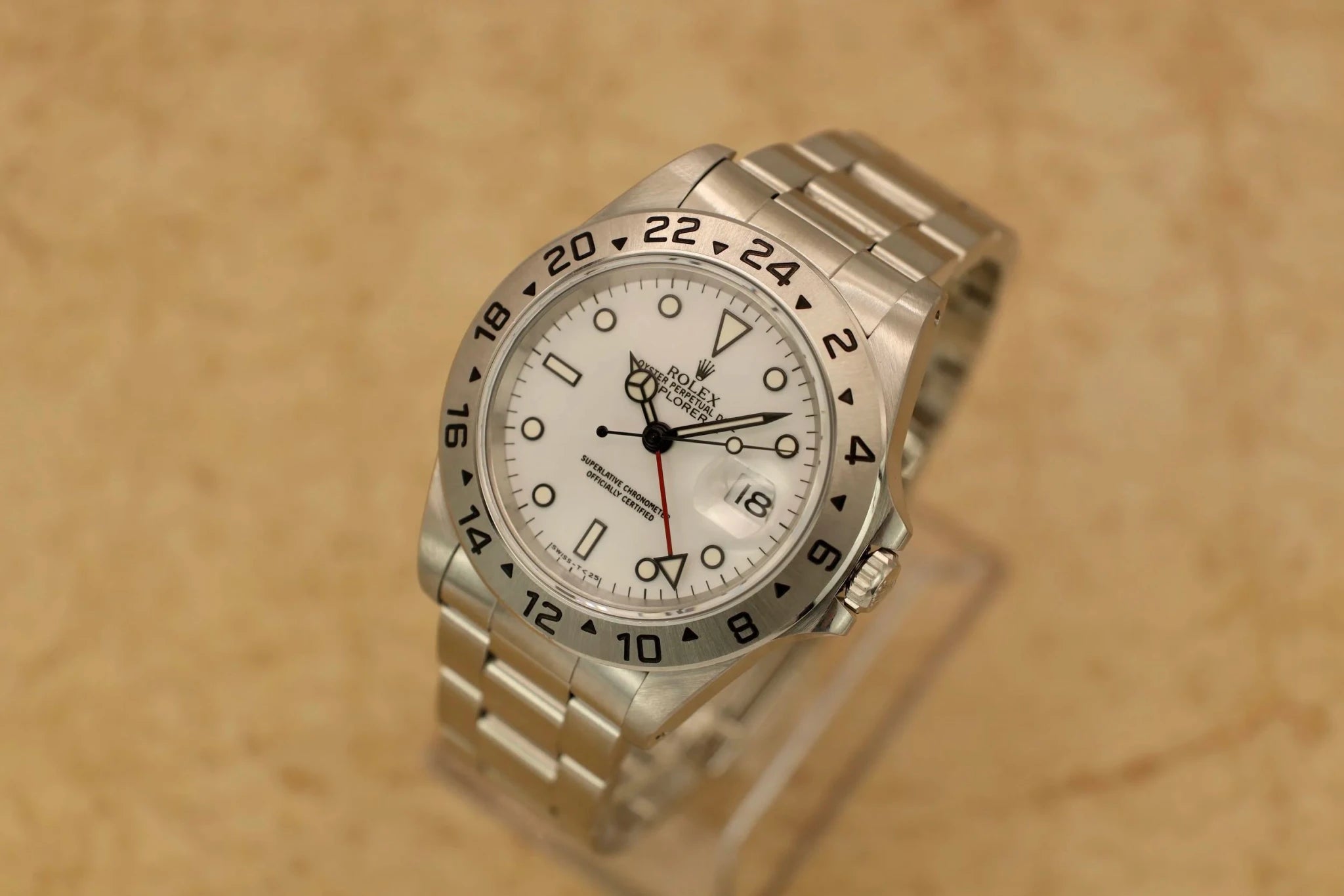 1995 Rolex Explorer II Ref. 16570 Polar | Creamy Tritium - Sierra Time Co